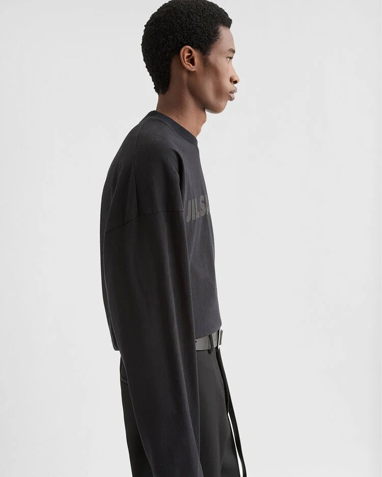 JIL SANDER・ジルサンダー - L/S Tシャツ T-SHIRT CN LS  / BLACK