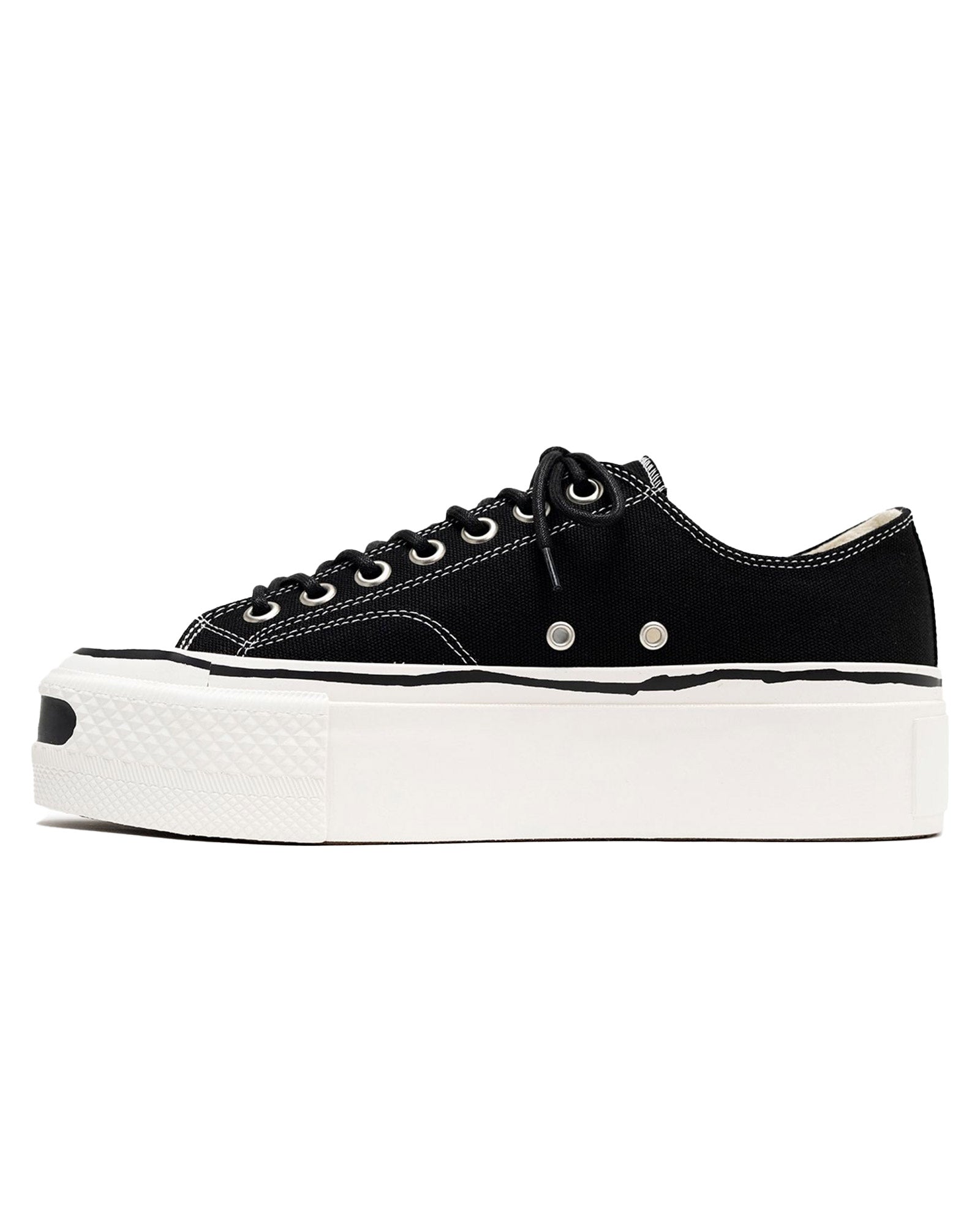 KAMIYA・カミヤ - ローカットスニーカー "JOEY" PLATFORM SNEAKER / BLACK