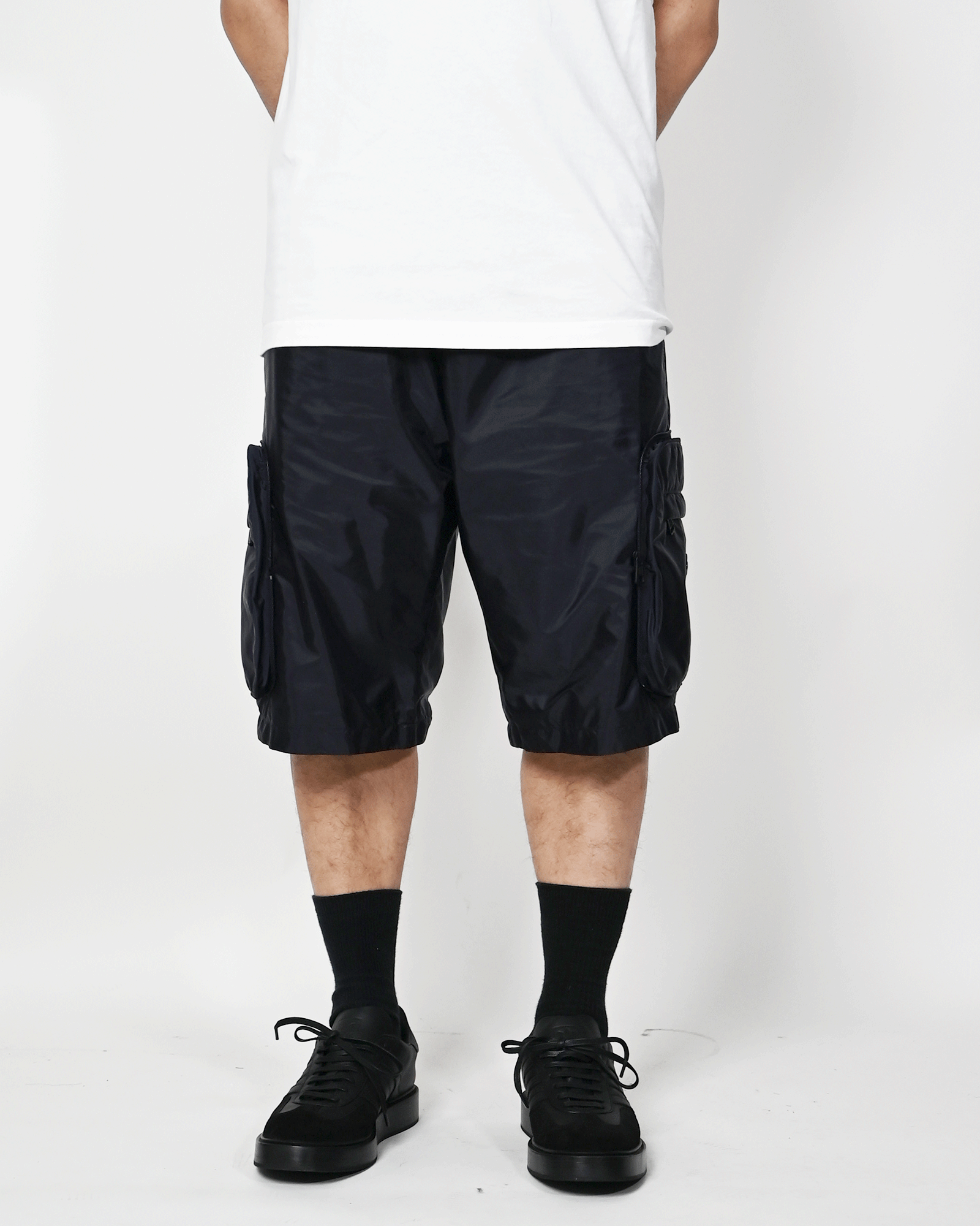 MONCLER GENIUS・モンクレール - ハーフ・ショートパンツ SHORTS / NAVY