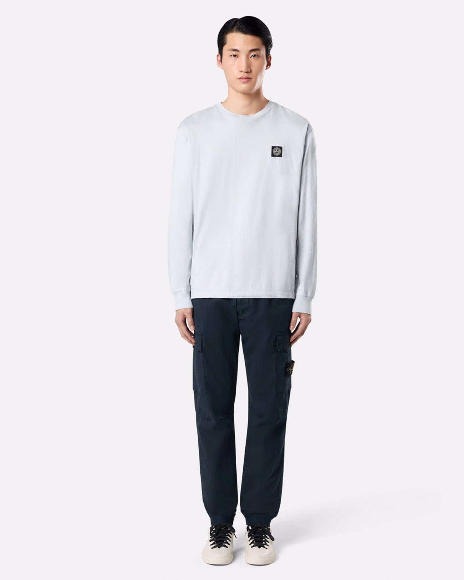 STONE ISLAND・ストーンアイランド - カーゴパンツ SUPIMA® COTTON TWILL STRETCH-TC TROUSERS / NAVY BLUE