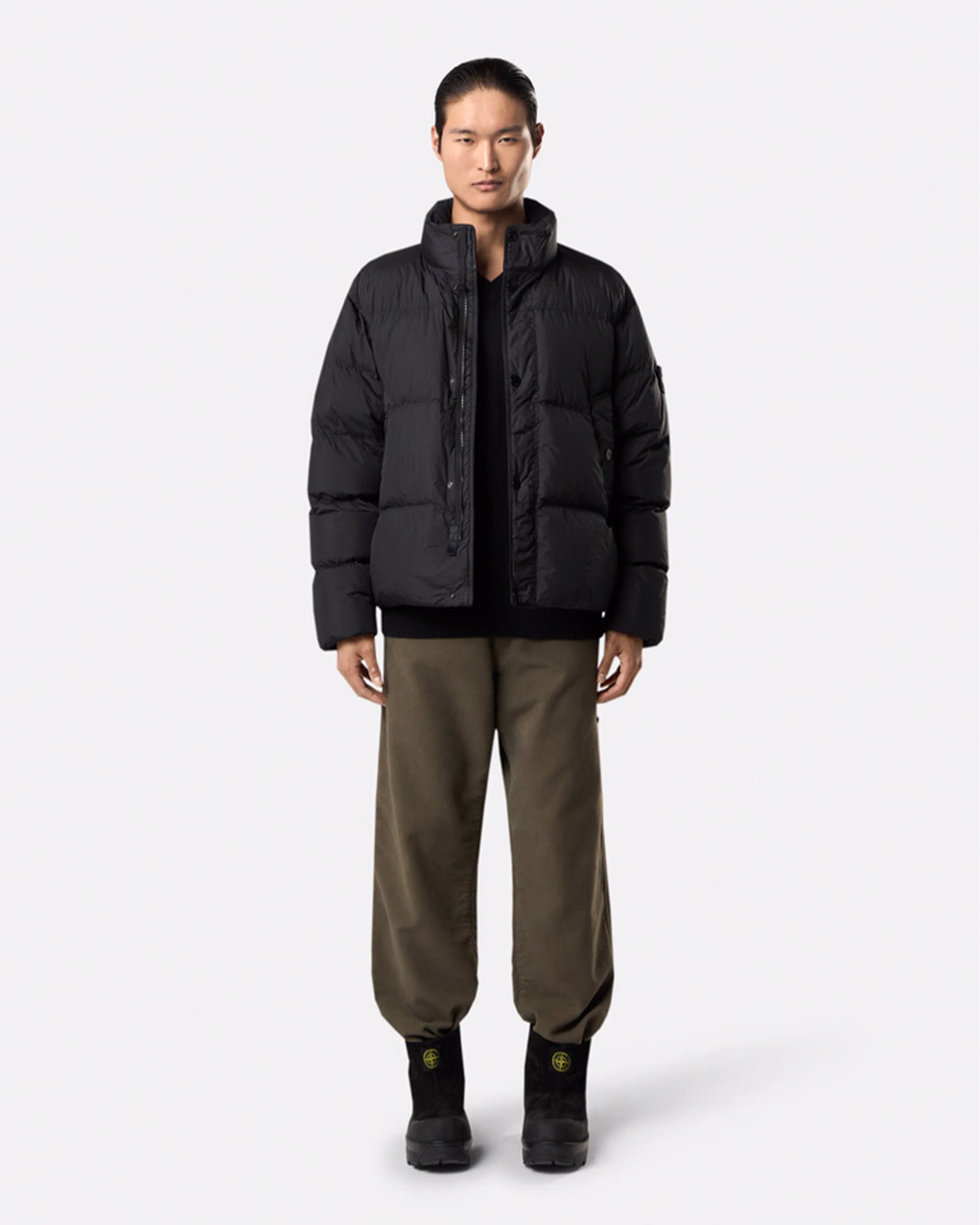 STONE ISLAND・stone island -  RECYCLED NYLON BOMBER / BLACK