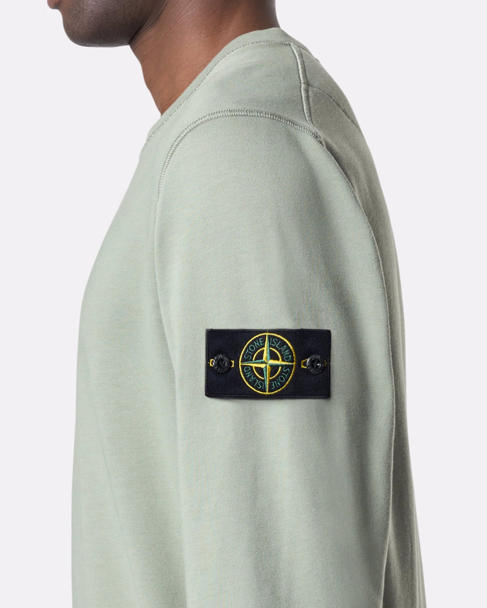 STONE ISLAND・ストーンアイランド - スウェット HEAVY COTTON JERSEY SWEATSHIRT / SAGE