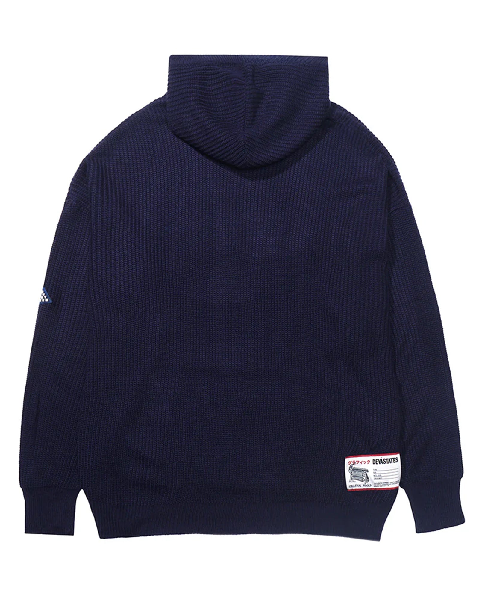 DEVA STATES・ディーヴァ ステイツ - パーカー・フーディ KNITTED HOODIE - BLACKLETTER / BLUE