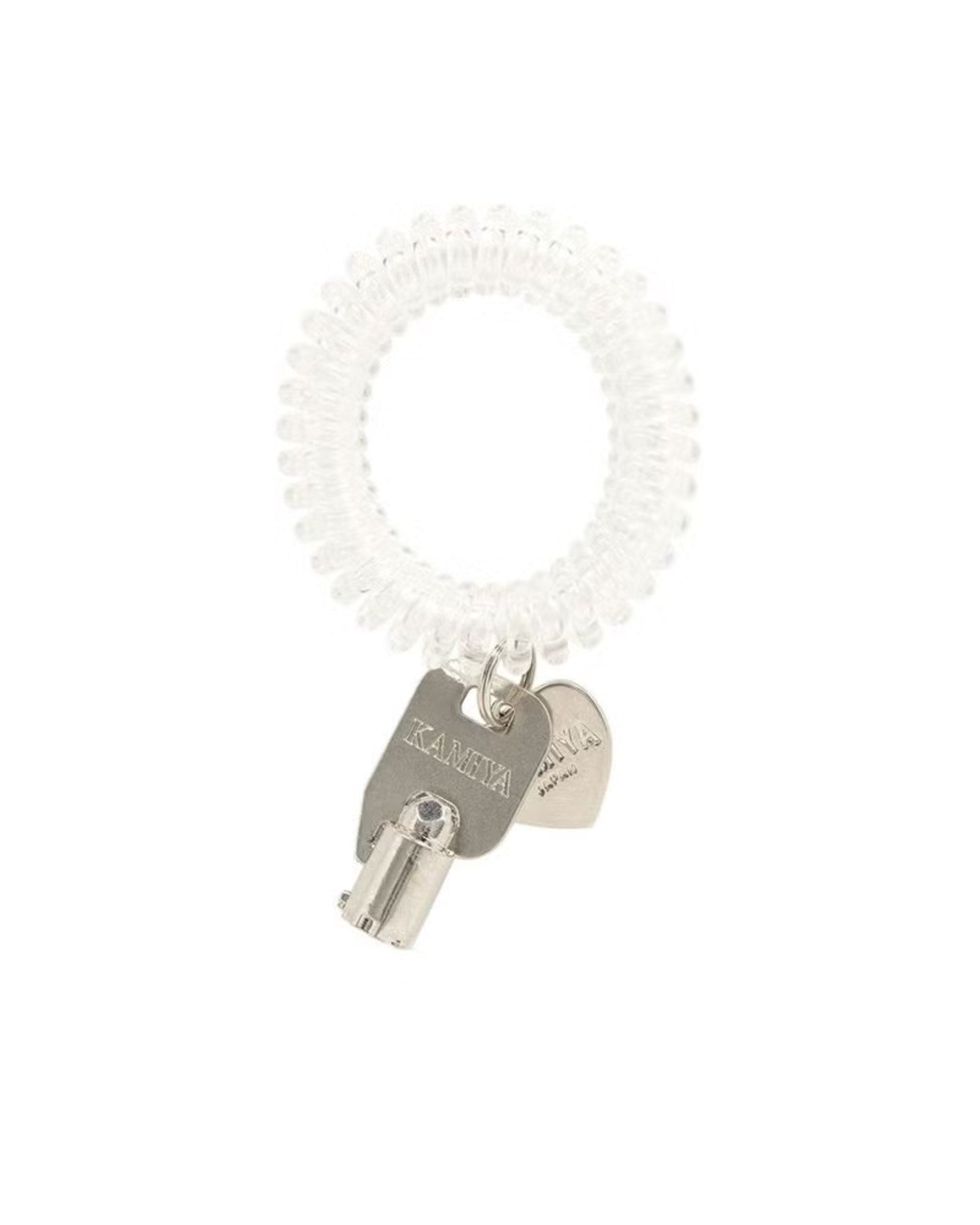 KAMIYA (カミヤ) SS26 KEY CHARM BRACELET / CLEAR | Detail