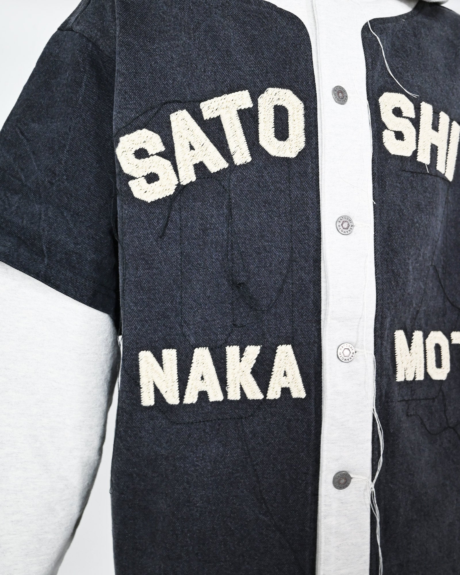 SATOSHI NAKAMOTO・サトシナカモト - パーカー・フーディ KNAPP RANCH BASEBALL HOODIE / BLK/GRY