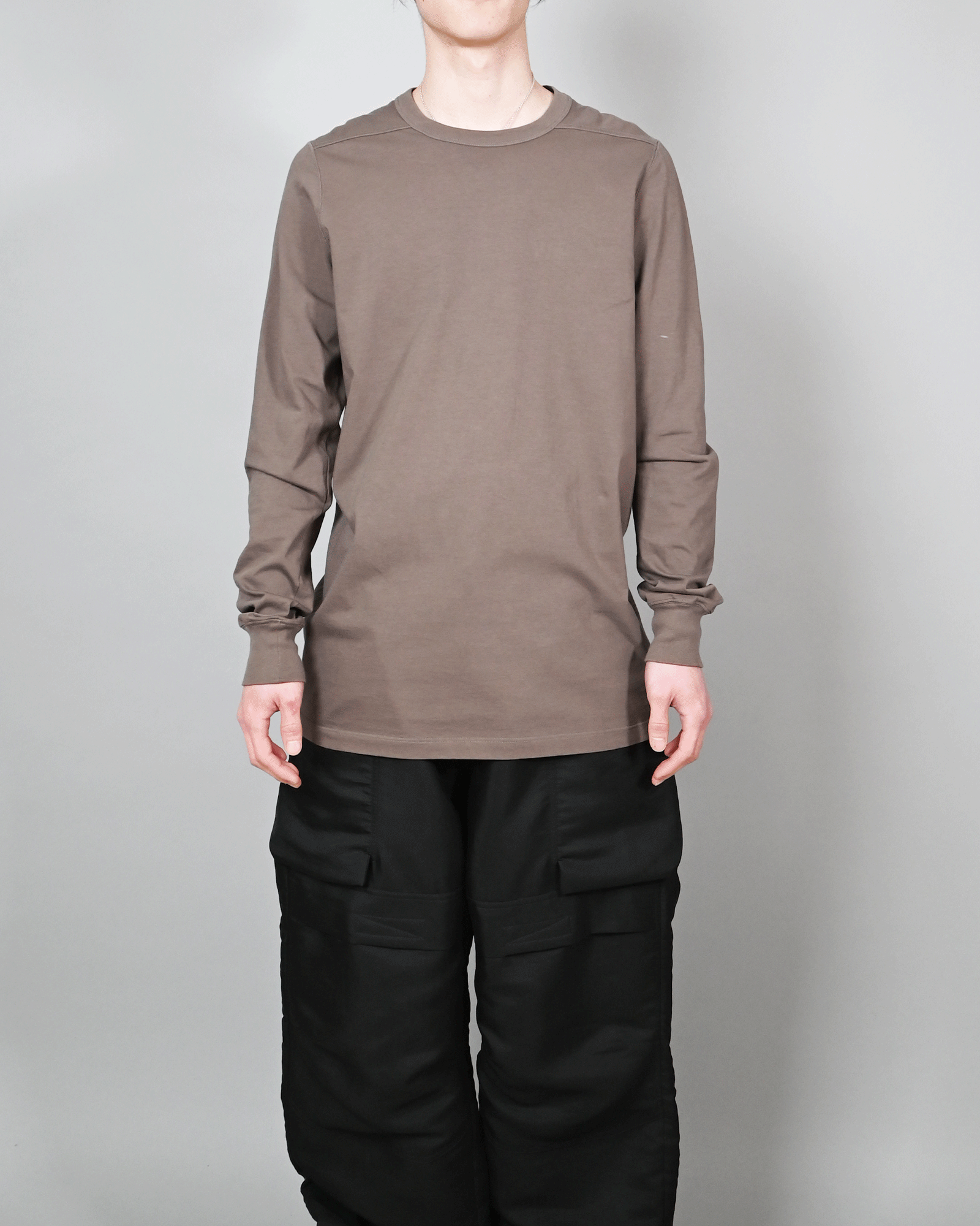 RICK OWENS・リック オウエンス - L/S Tシャツ LEVEL LS T  / DUST