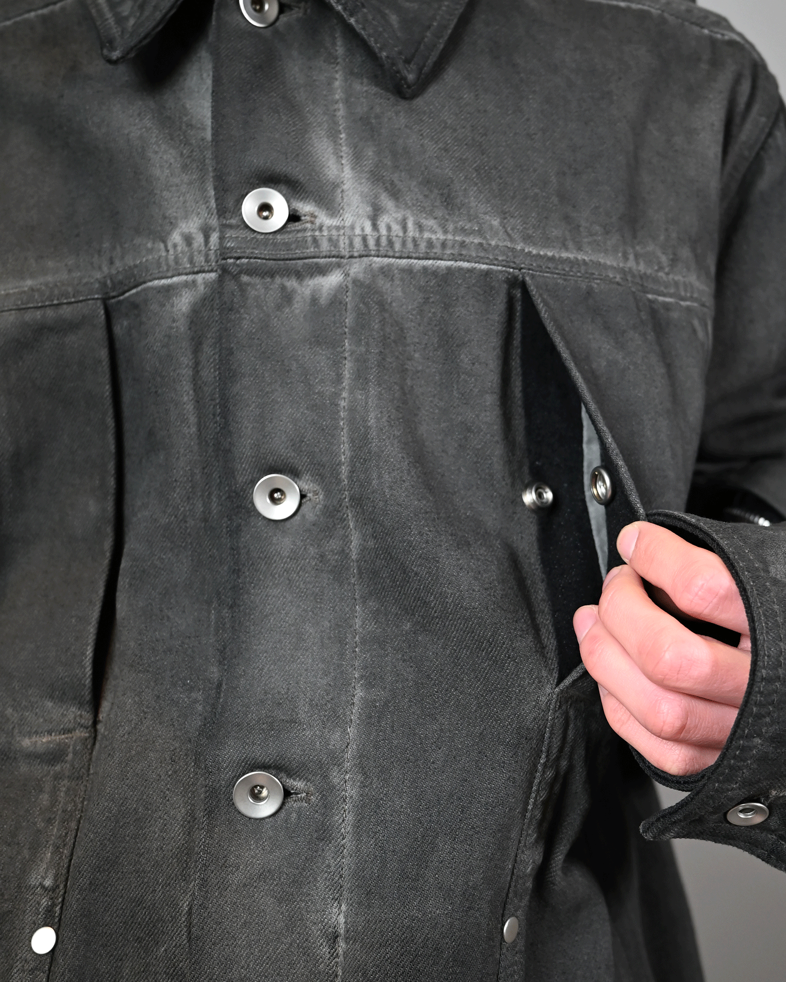 RICK OWENS・リック オウエンス - デニムジャケット LIDO WORKER / BLACK(78)