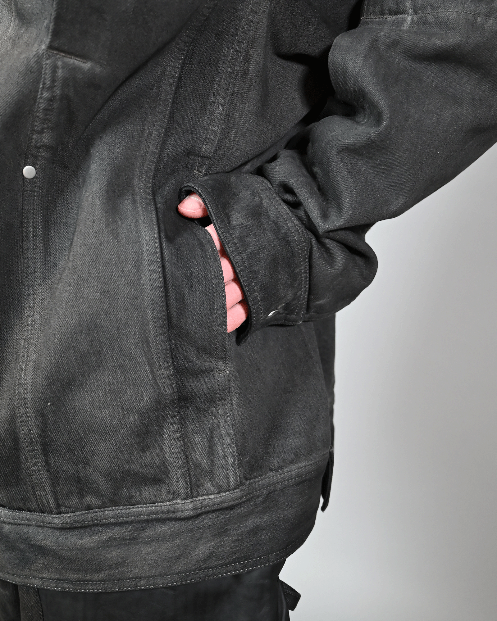 RICK OWENS・リック オウエンス - デニムジャケット LIDO WORKER / BLACK(78)