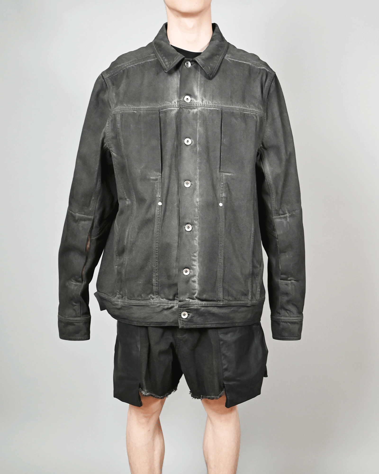 RICK OWENS・リック オウエンス - デニムジャケット LIDO WORKER / BLACK(78)