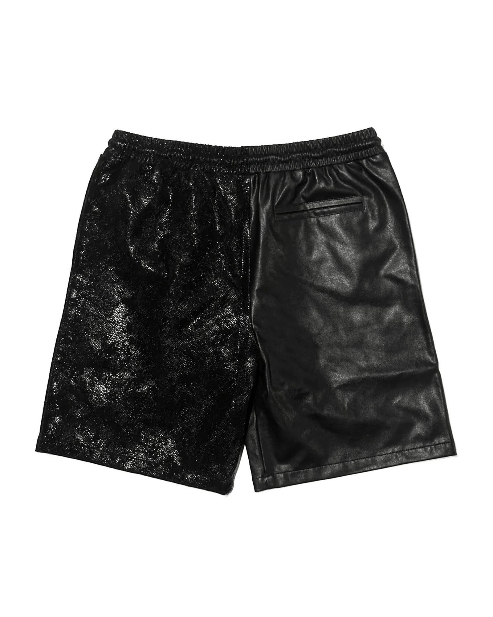 LAST NEST・ラストネスト - ハーフ・ショートパンツ LEATHER SWITCHING SHORTS / BLACK