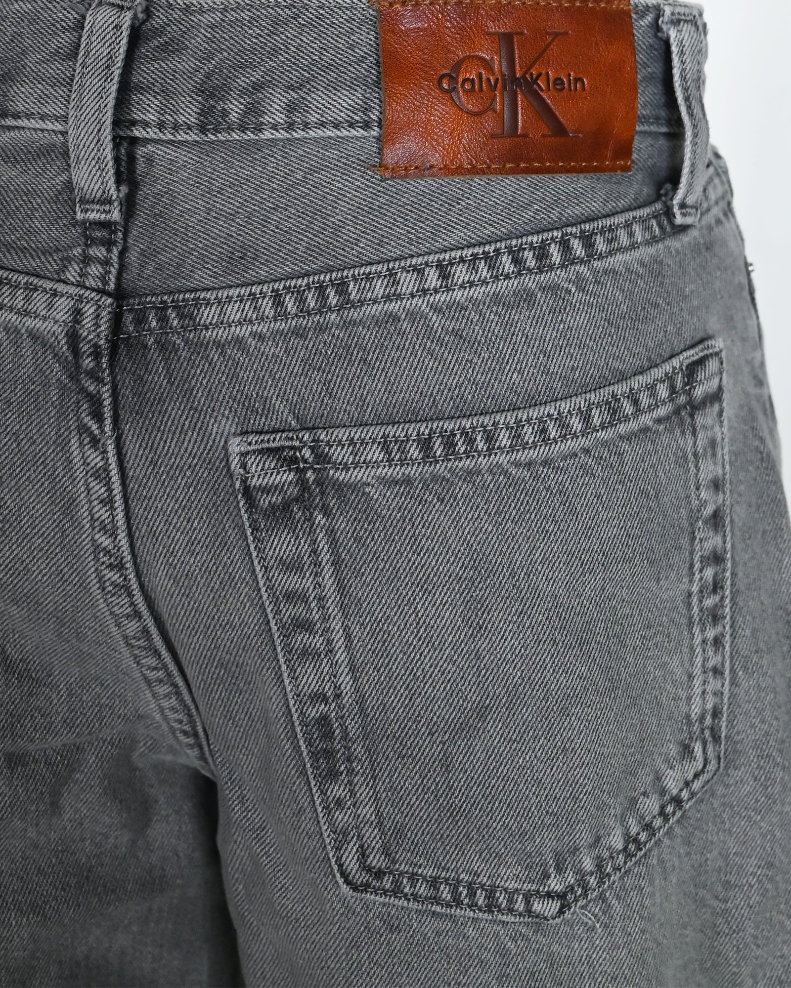 Calvin Klein・カルバン クライン - デニムパンツ LOW RIZE BAGGY GREY DOVE / GREY