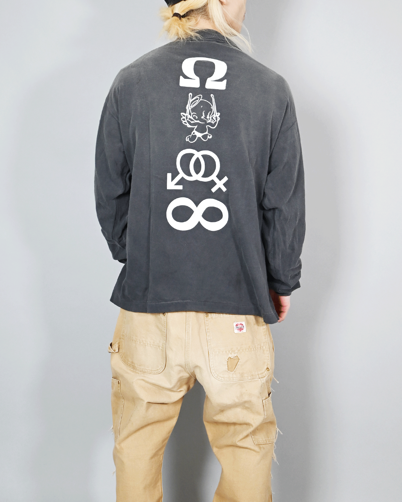 ©SAINT M××××××・セントマイケル - L/S Tシャツ LS TEE/CANDLE / BLACK