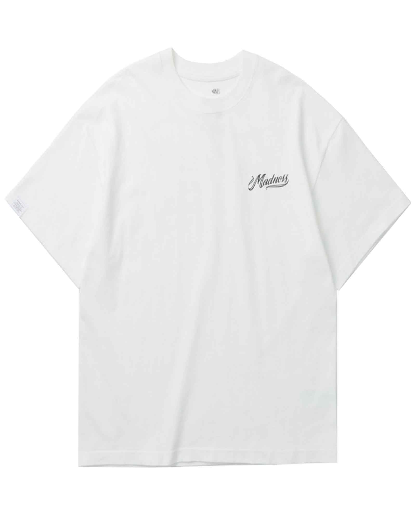 MADNESS BADGE (L) UNIFORM T-SHIRT / WHITE