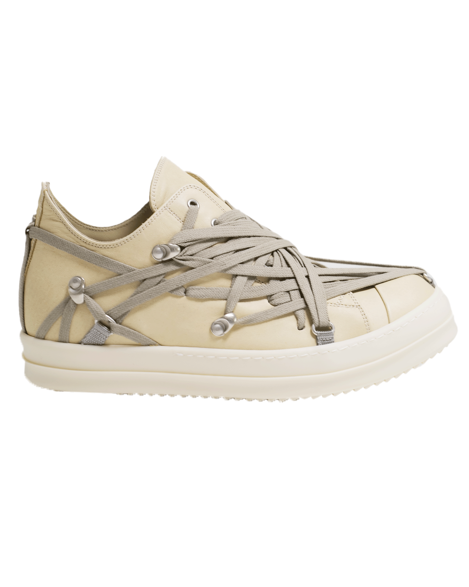 RICK OWENS・リック オウエンス - ローカットスニーカー MEGALACED LOW SNEAKS / DINGE/MILK/MILK