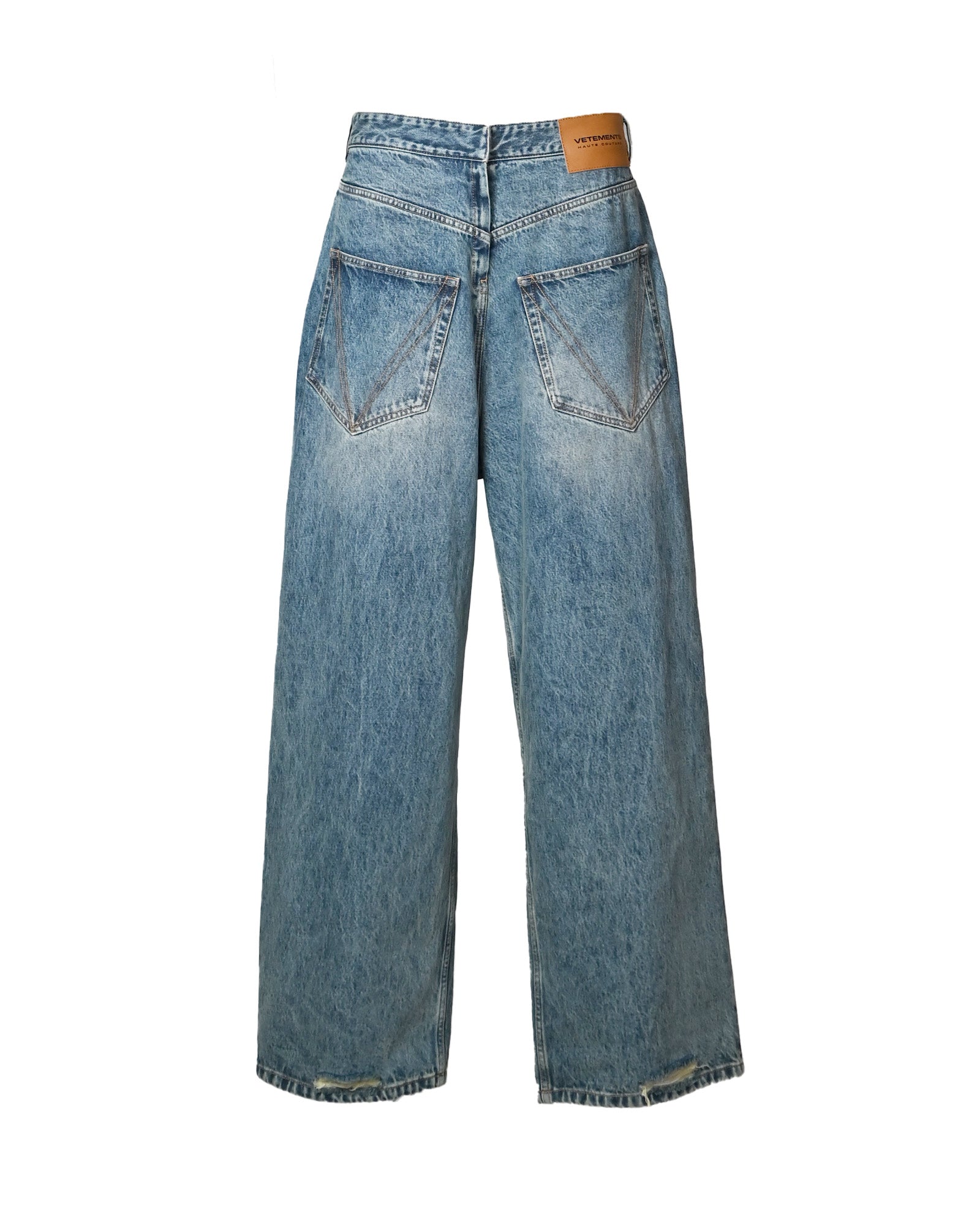 BACK TO FRONT JEANS / DISTRESSED BLUE