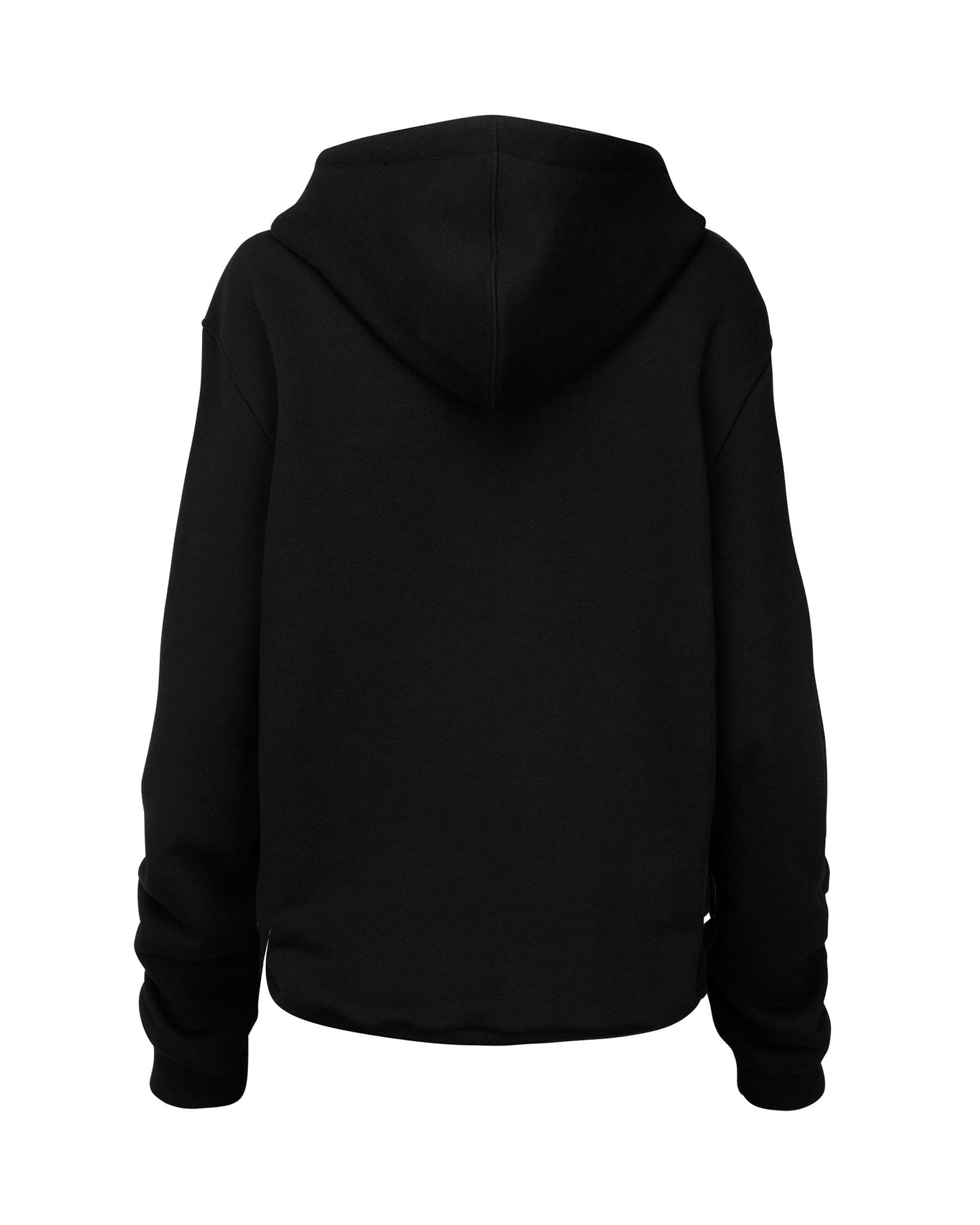 NACHE・Nache -  RUFFLE HOODIE ZIP-UP / BLACK