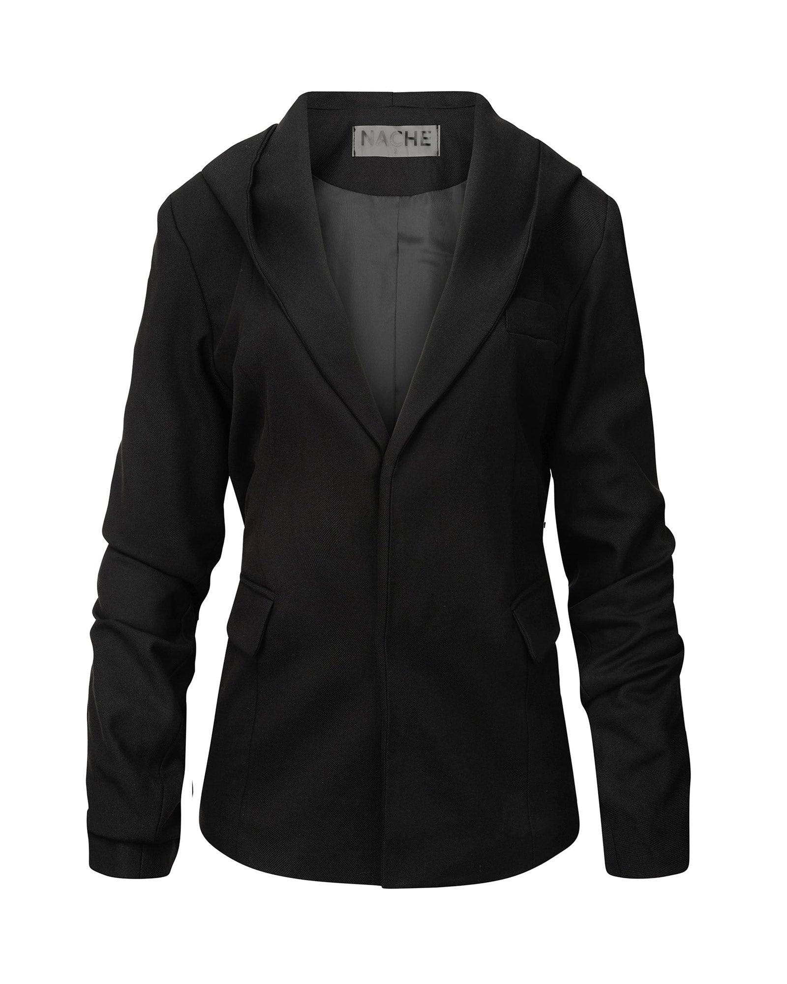 MAGNETIC HOODIE BLAZER / BLACK