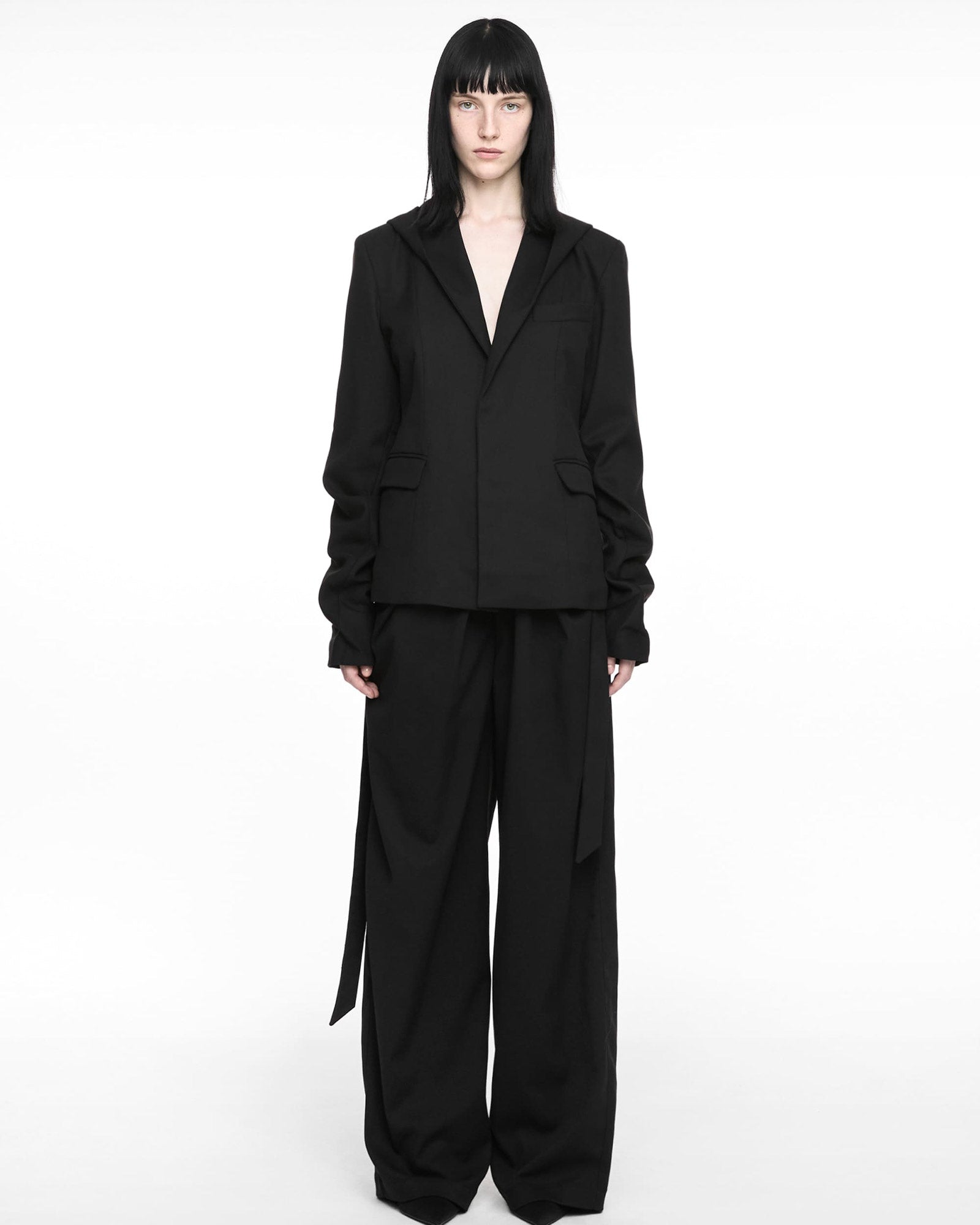 NACHE・Nache -  MAGNETIC HOODIE BLAZER / BLACK