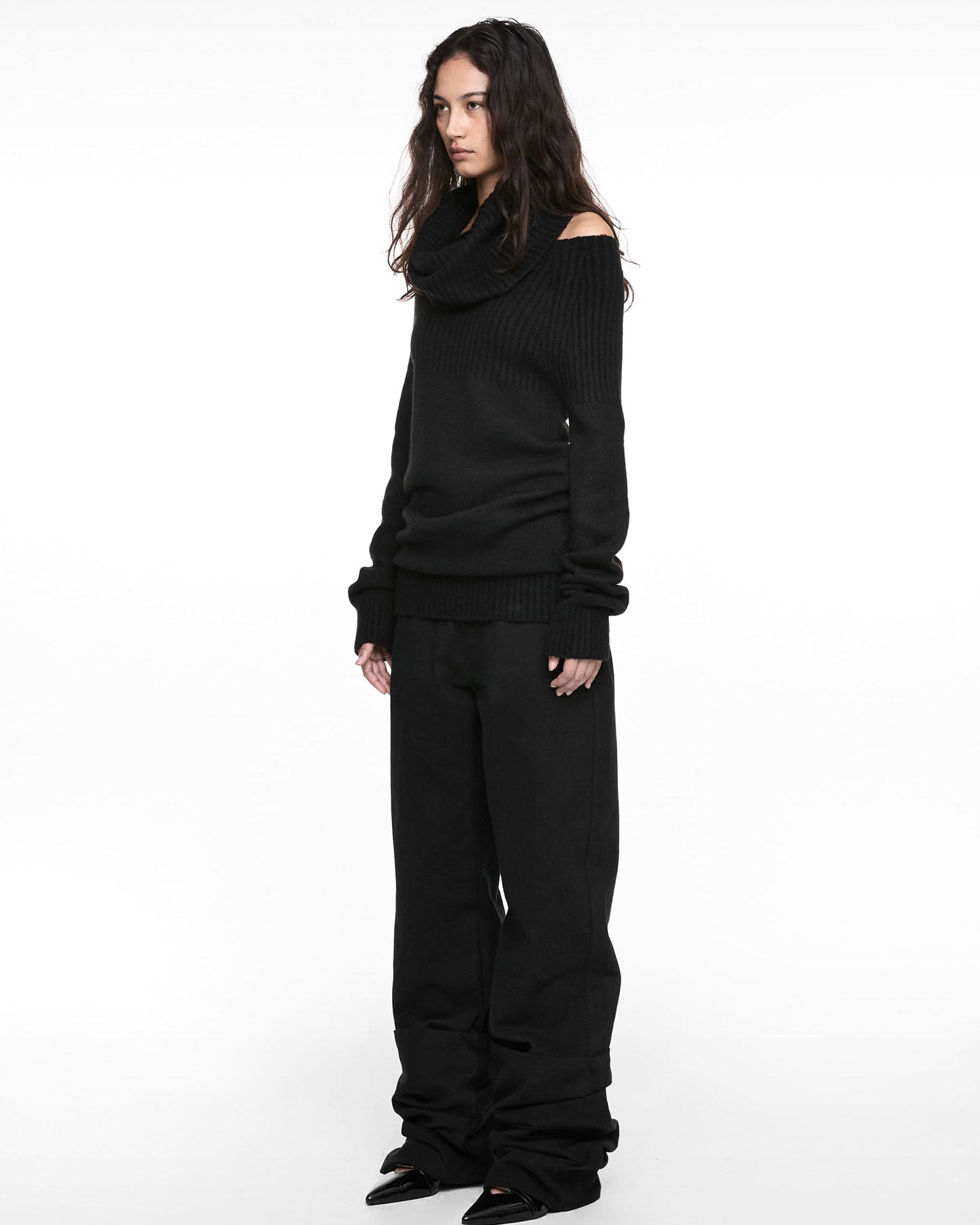 NACHE・Nache -  REVERSE COTTON PANTS / BLACK