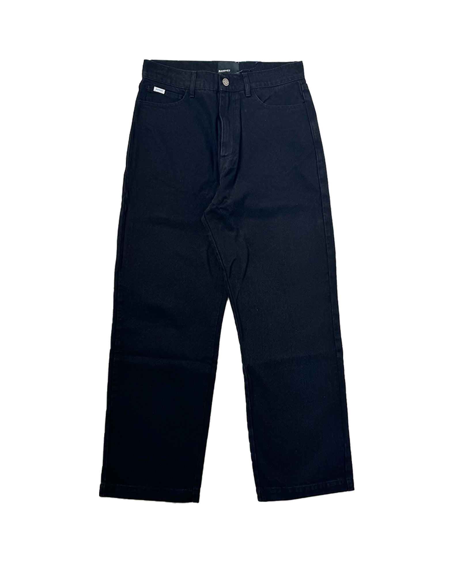 MEN TYPO CLASSIC DENIM TROUSERS WOVEN / BLACK