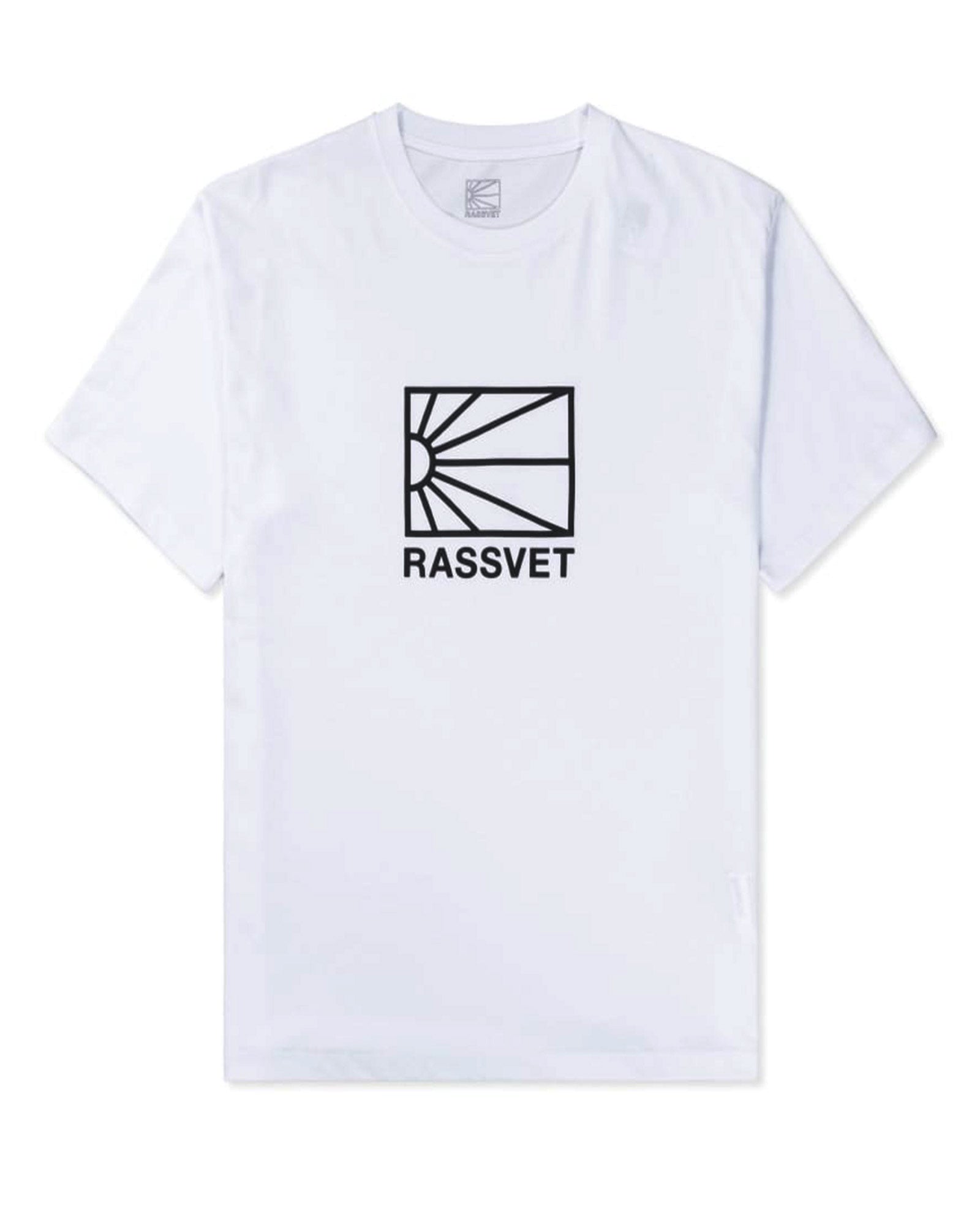 MEN BIG LOGO TEE SHIRT KNIT / WHITE