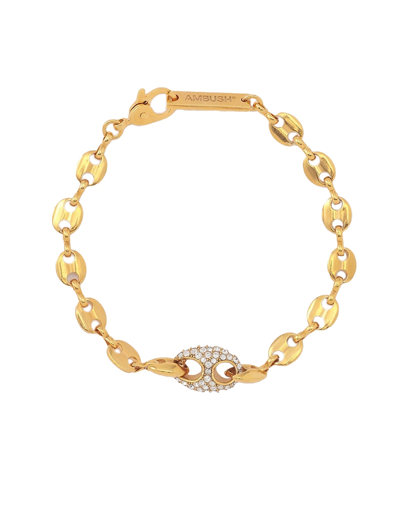 AMBUSH・アンブッシュ - ブレスレット・バングル PAVE ARMOR A CHARM BRACELET / GOLD