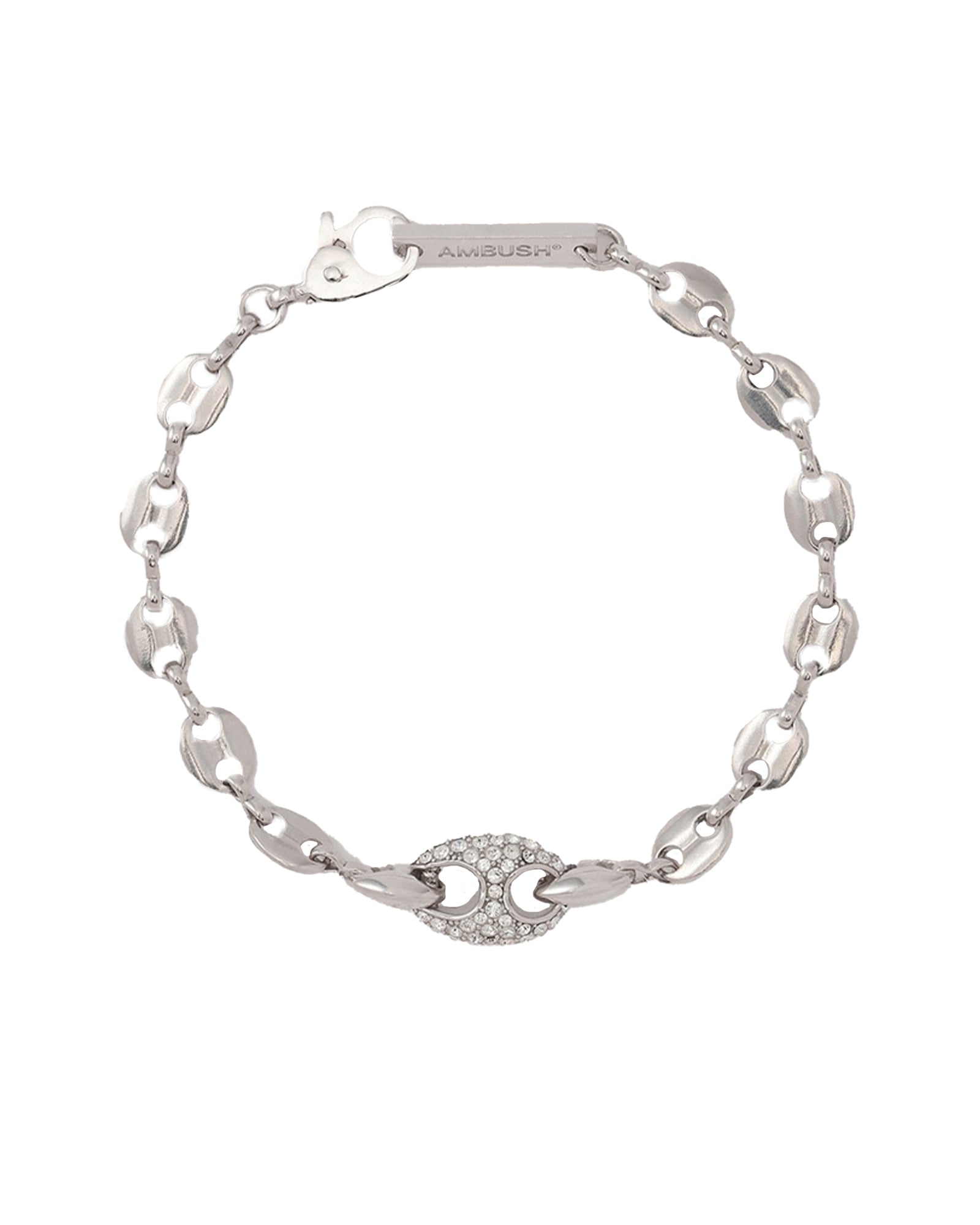 AMBUSH・アンブッシュ - ブレスレット・バングル PAVE ARMOR A CHARM BRACELET / SILVER