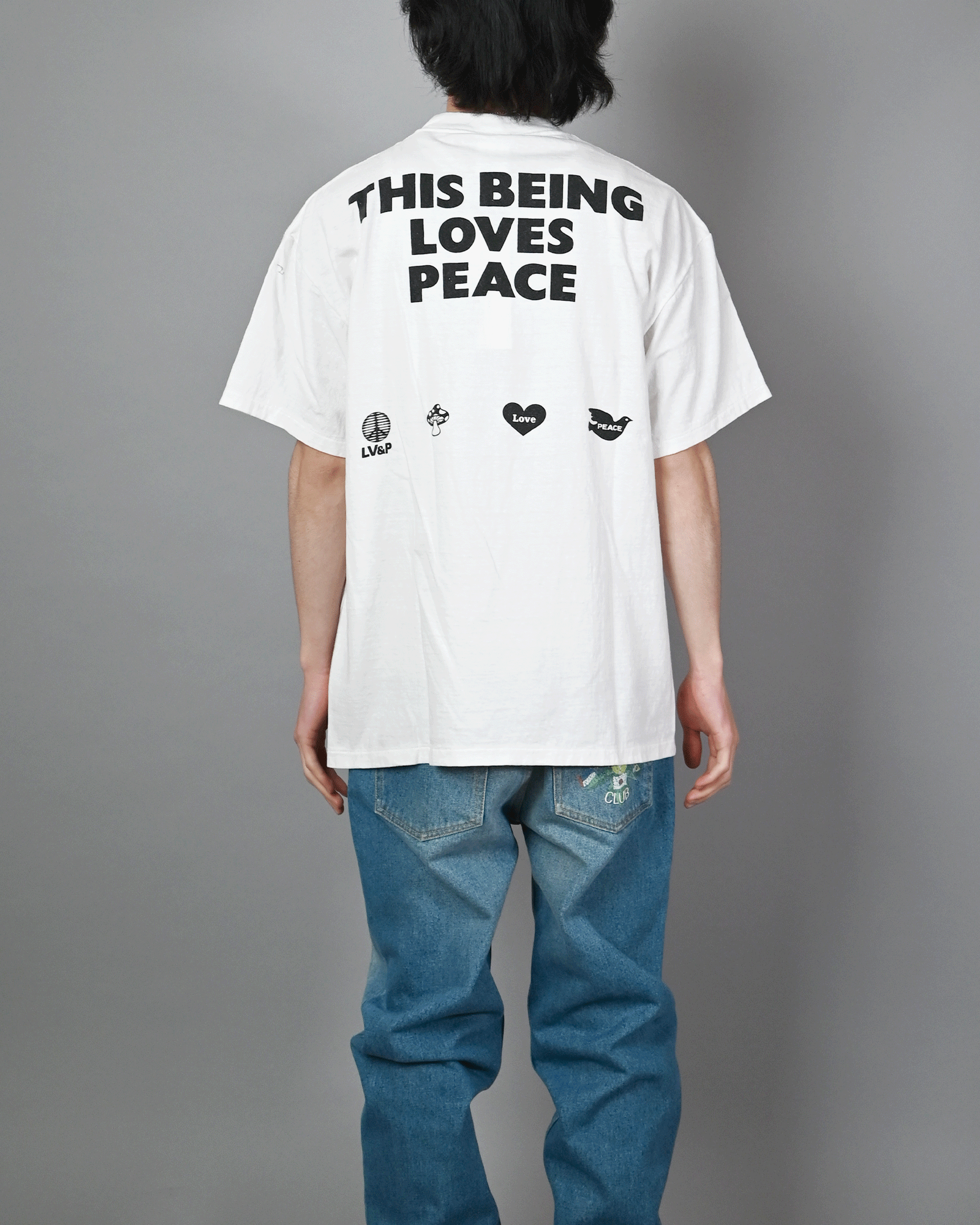 READYMADE・レディメイド - Tシャツ・カットソー SS T-SHIRT PEACE / WHITE