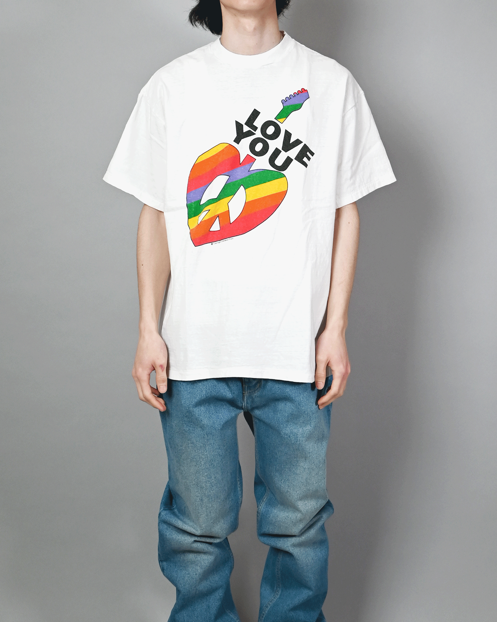 READYMADE・レディメイド - Tシャツ・カットソー SS T-SHIRT PEACE / WHITE