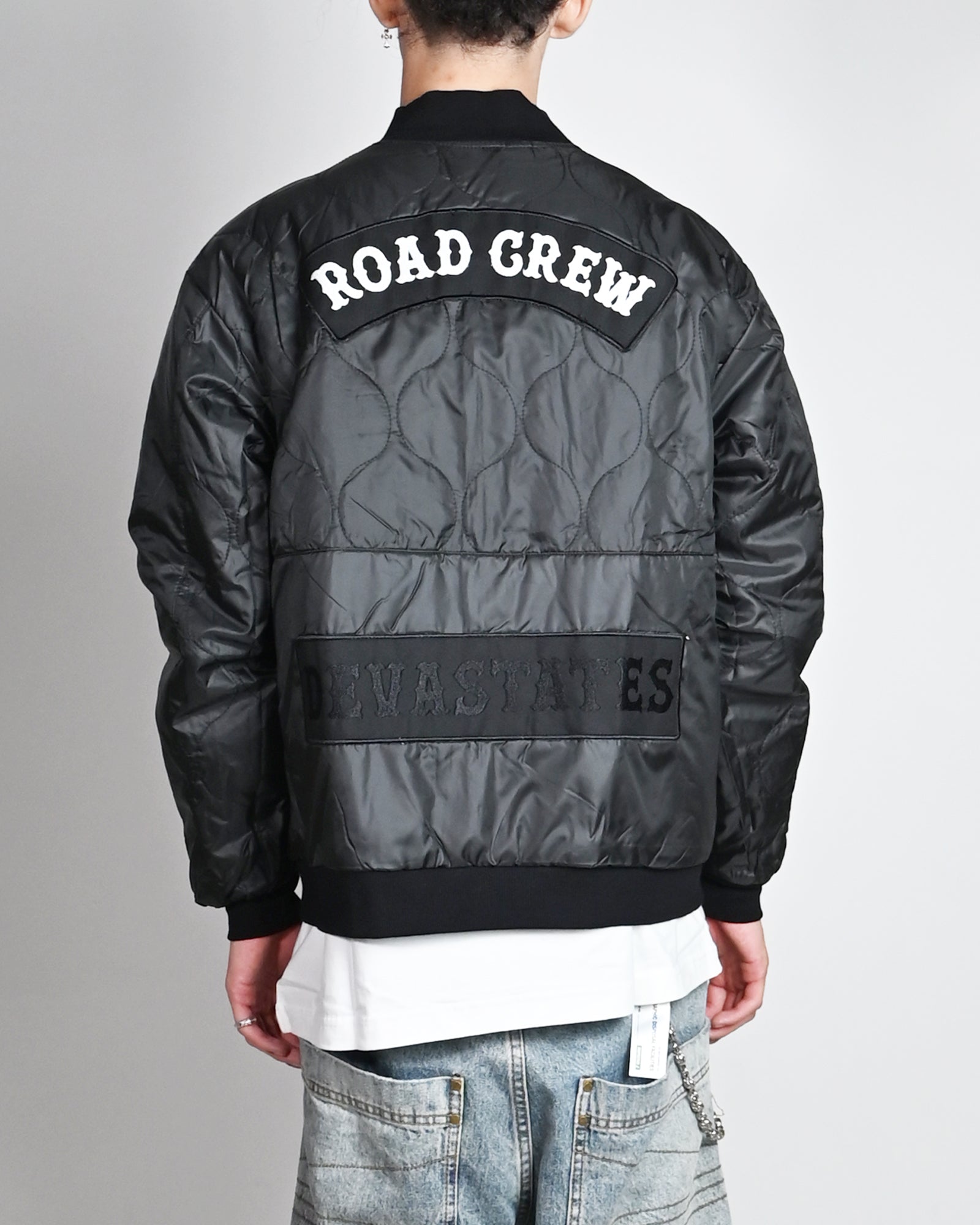 DEVA STATES・ディーヴァ ステイツ - ジャケット REVERSIBLE SOUVENIR JACKET - ROAD CREW / BLACK