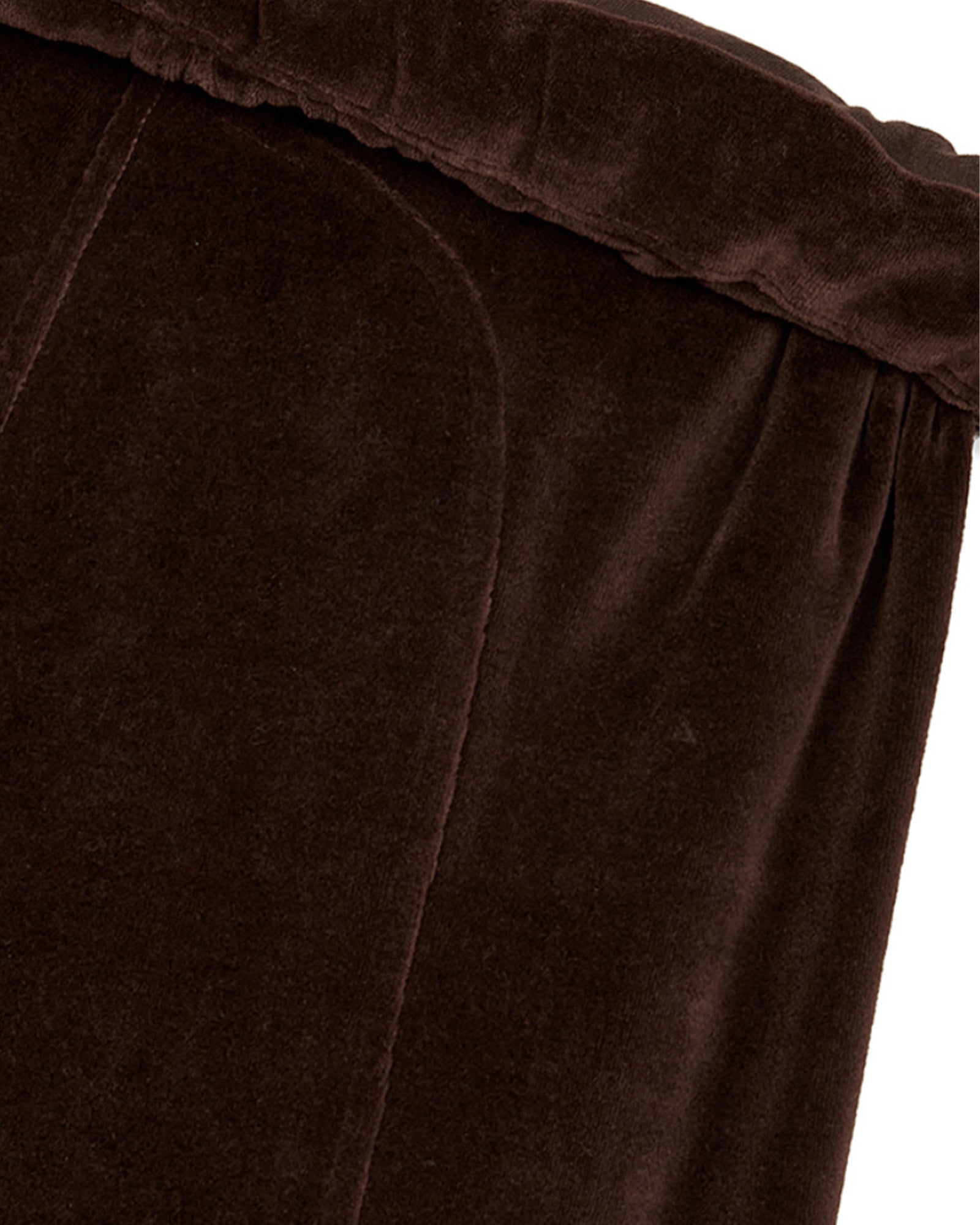 OPEN YY・オープン ワイワイ - その他パンツ ROLLED WAIST VELOUR CARGO PANTS / BROWN