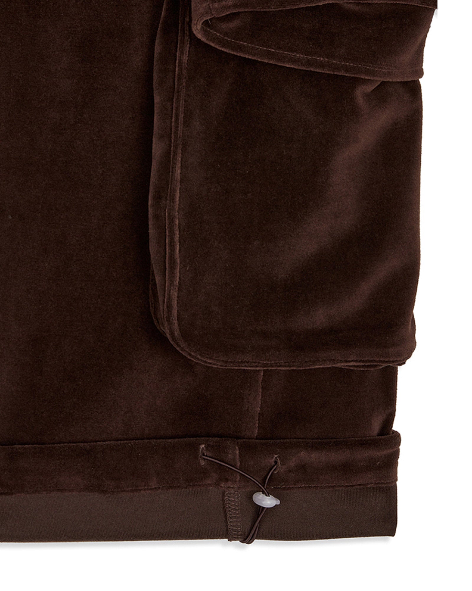 OPEN YY・オープン ワイワイ - その他パンツ ROLLED WAIST VELOUR CARGO PANTS / BROWN