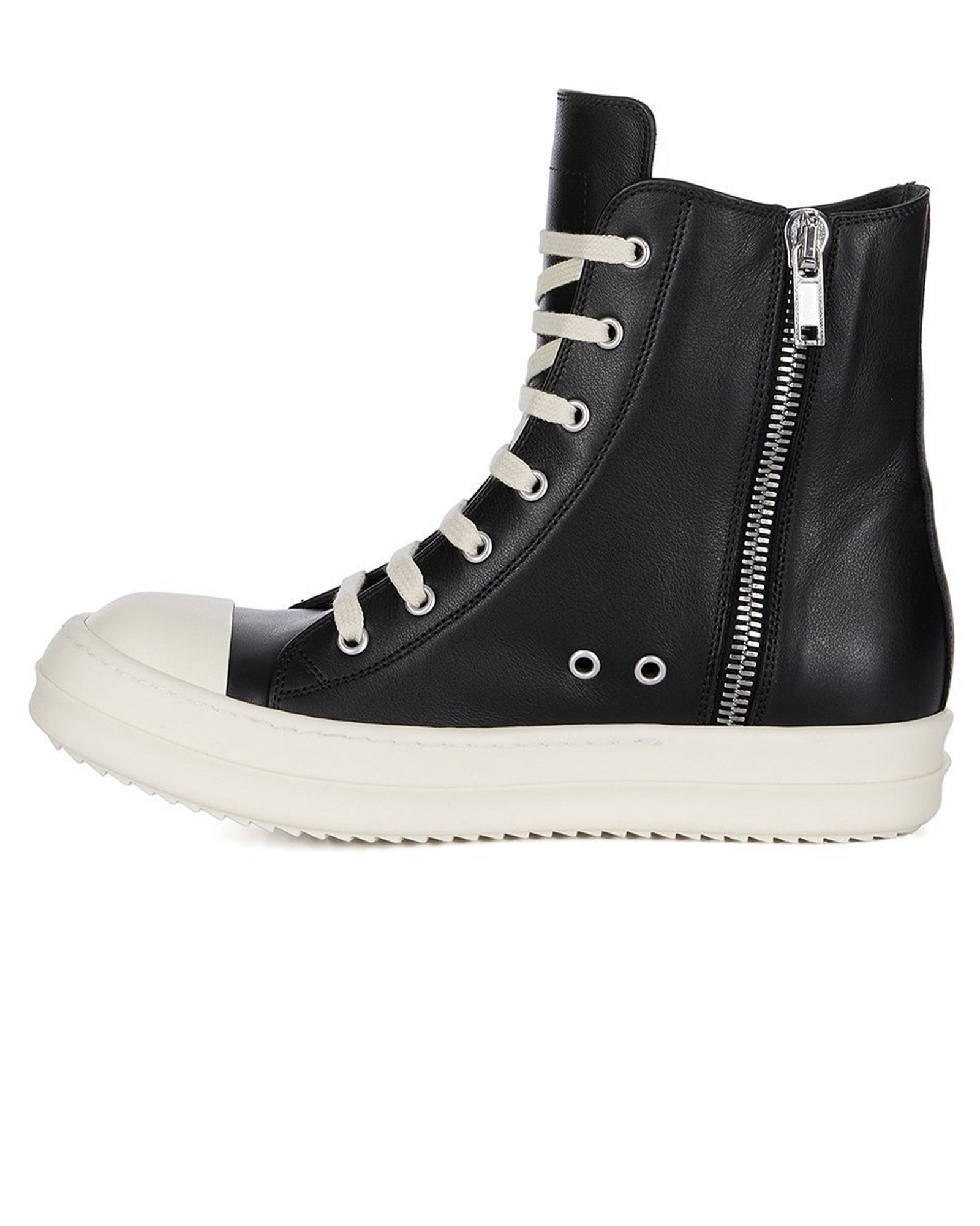 RICK OWENS・リック オウエンス - ハイカットスニーカー SNEAKERS / BLACK/MILK/MILK