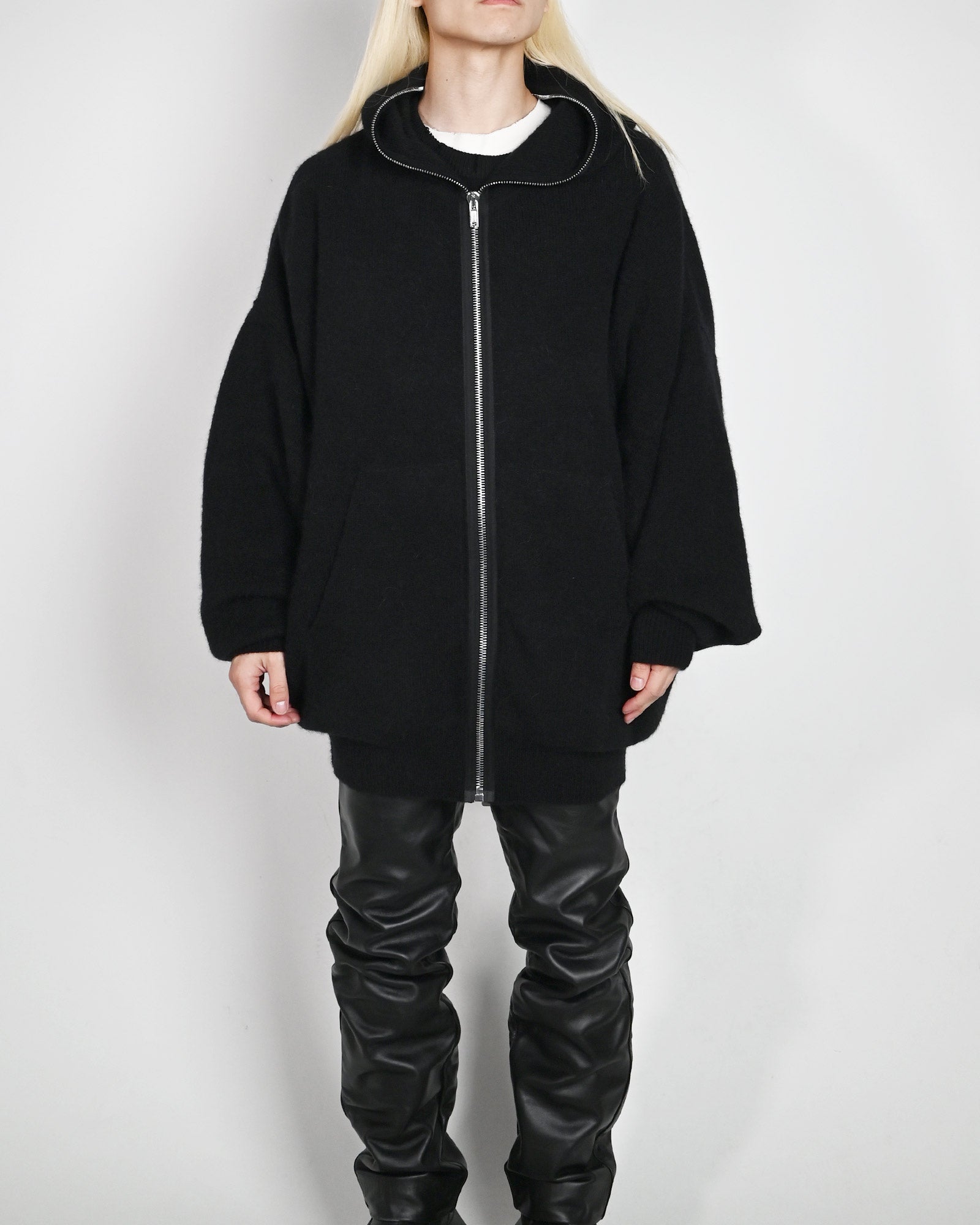 RICK OWENS・リック オウエンス - パーカー・フーディ GIMP HUN HOODIE / BLACK