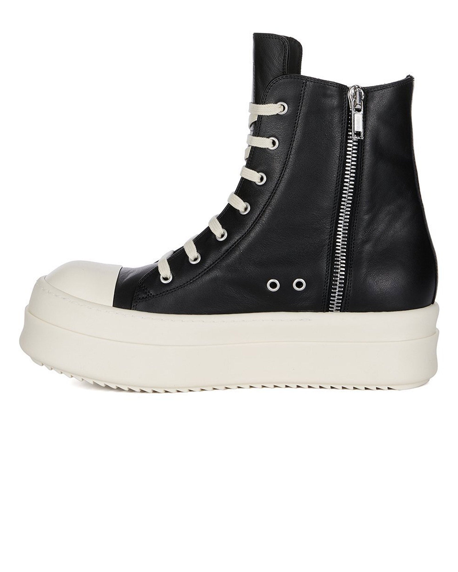 RICK OWENS・リック オウエンス - ハイカットスニーカー MEGA BUMPER SNEAKS / BLACK/MILK/MILK