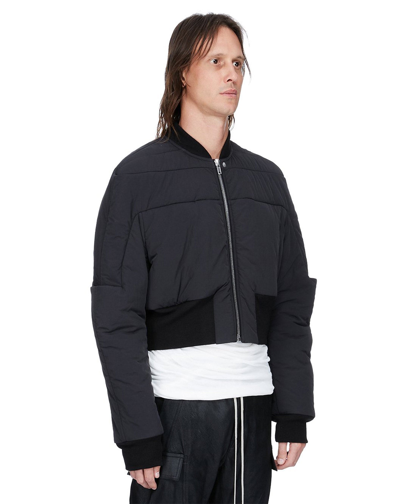 RICK OWENS・リック オウエンス - ジャケット GIRDERED BOMBER / BLACK