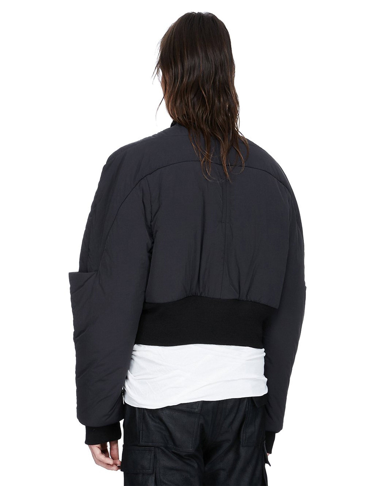 RICK OWENS・リック オウエンス - ジャケット GIRDERED BOMBER / BLACK