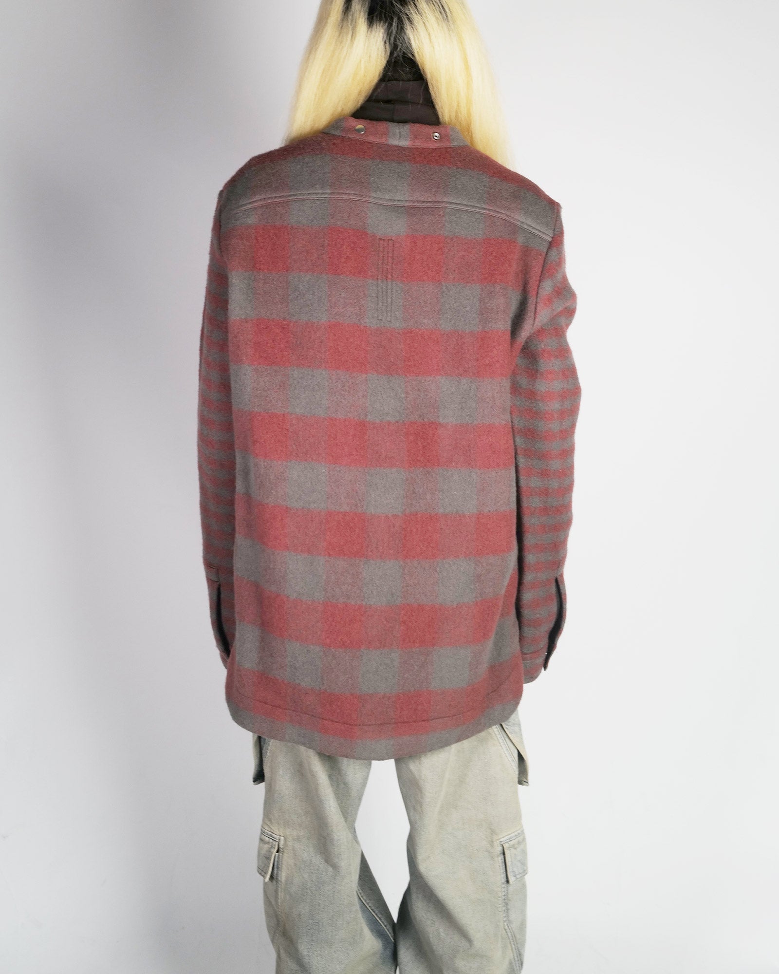 RICK OWENS・rick owens -  LARRY FOGPOCKET SHIRT / RED