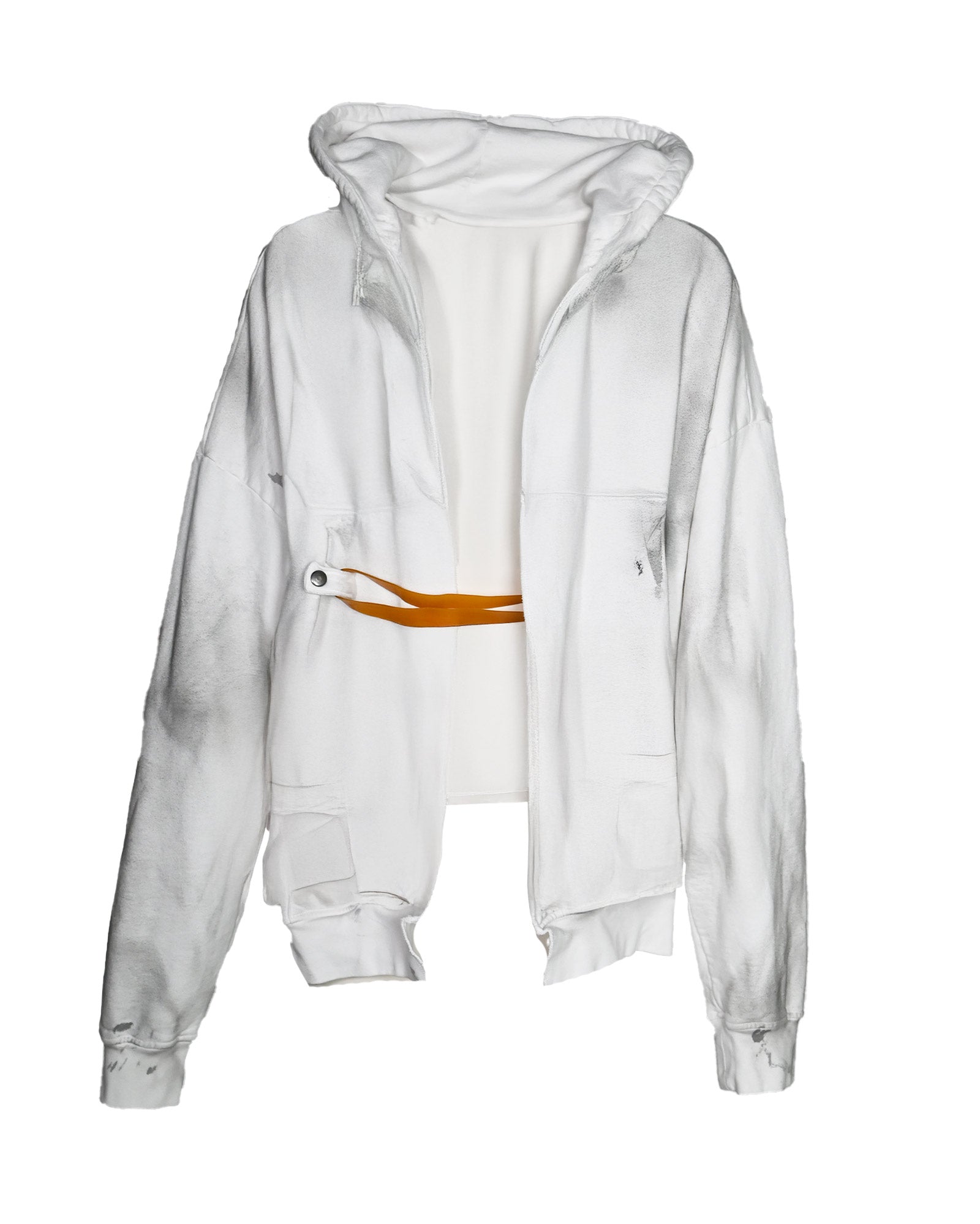 RUBBER BAND HOODIE / DIRTY WHITE