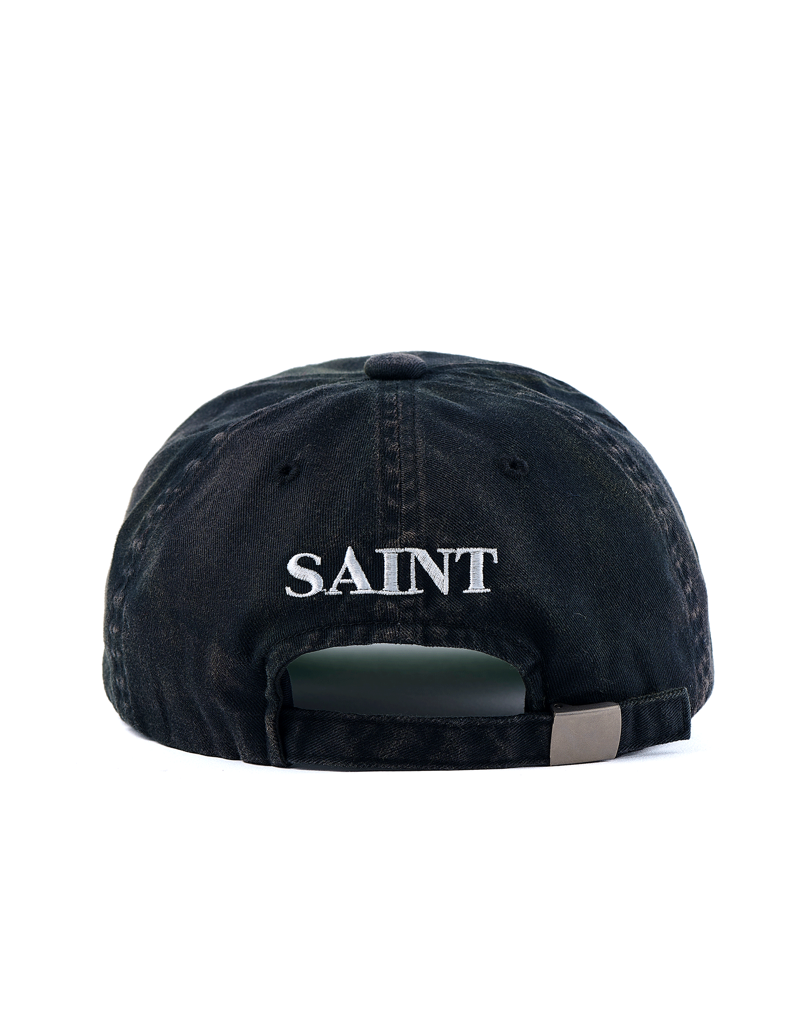 ©SAINT M××××××・セントマイケル - キャップ 6PANEL CAP / LACERATING / BLACK