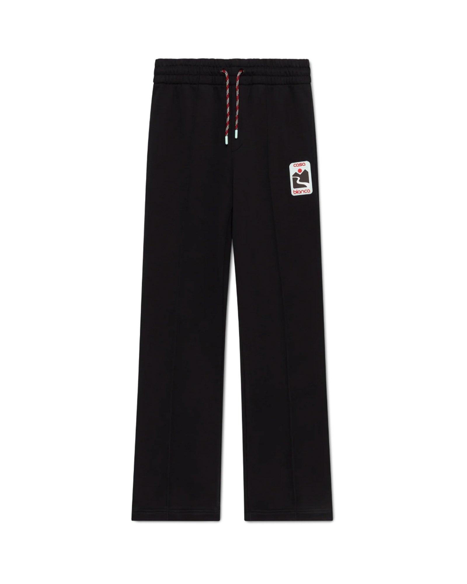 SUNSET VALLEY RUBBER PATCH OPEN HEM JOGGER / BLACK