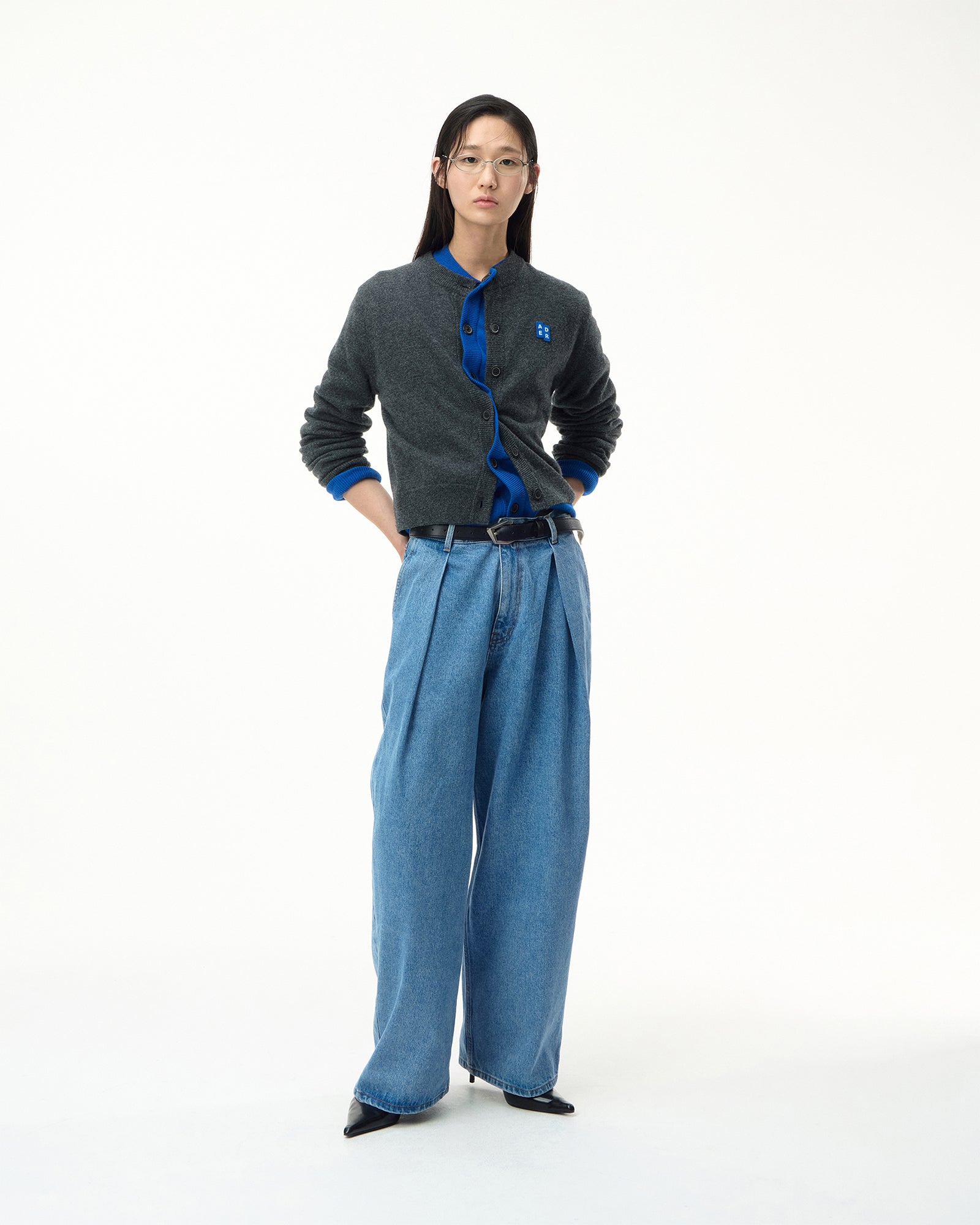 Ader Error・アーダーエラー - デニムパンツ SV TAG JEANS / SKY BLUE