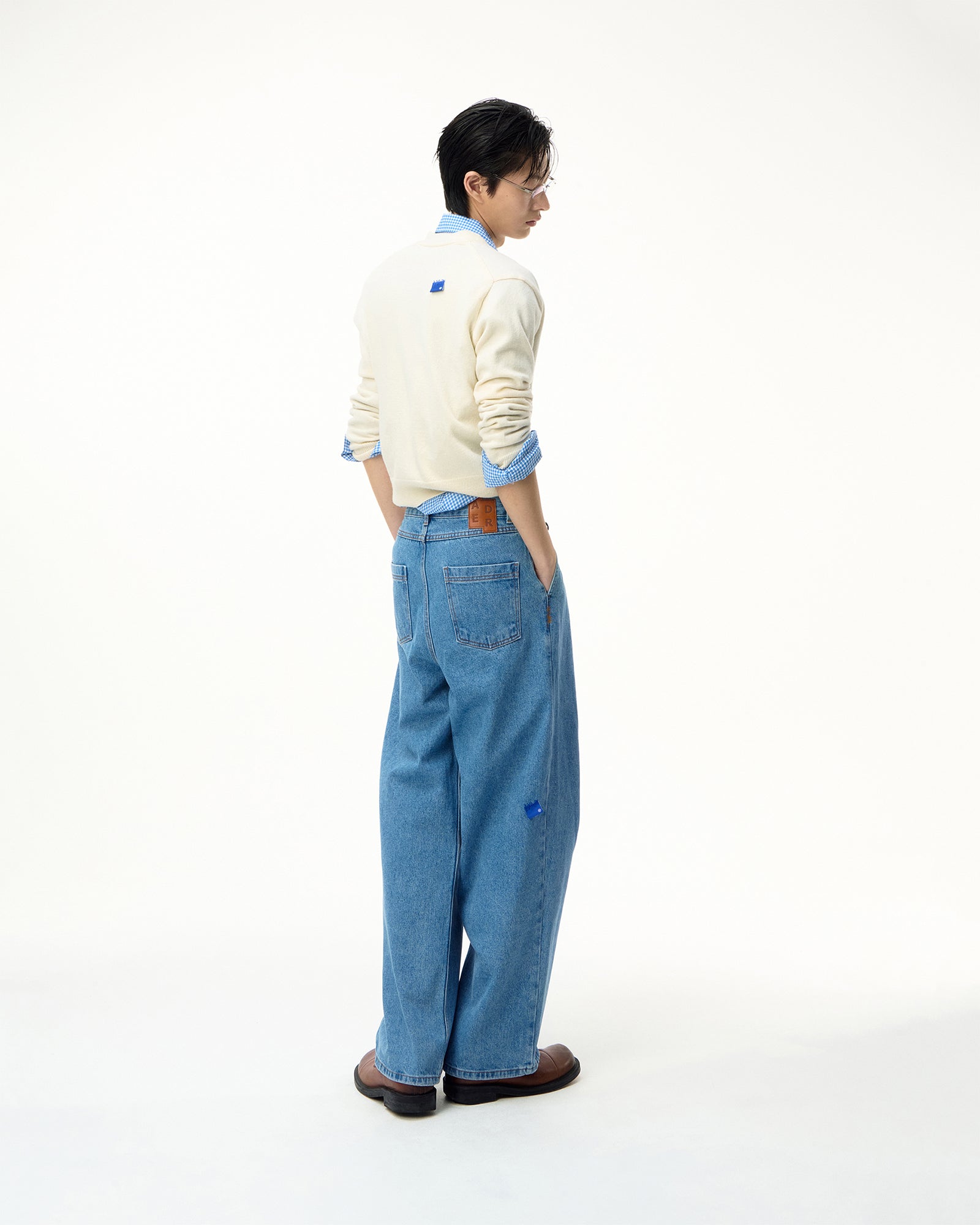 Ader Error・アーダーエラー - デニムパンツ SV TAG JEANS / SKY BLUE