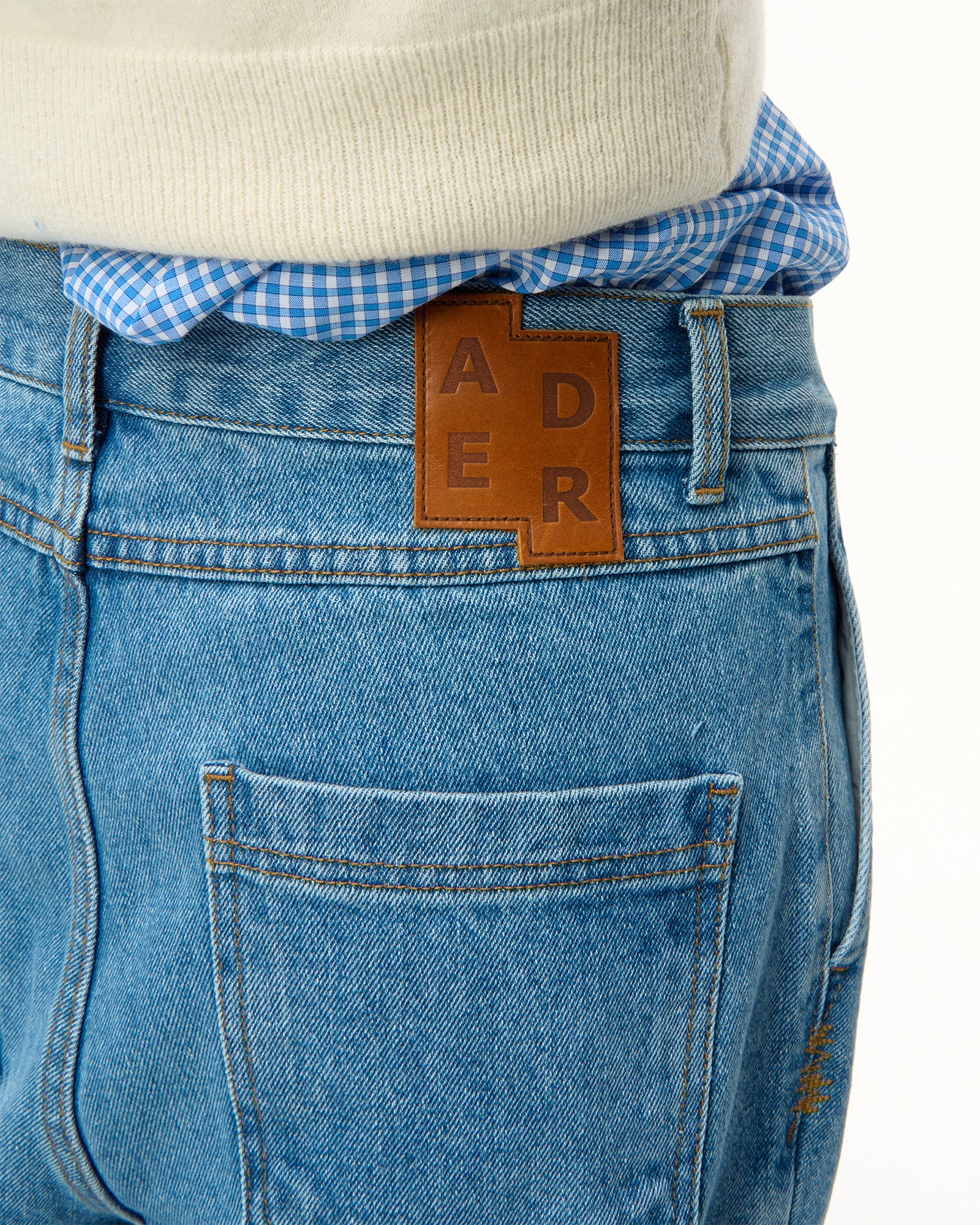 Ader Error・アーダーエラー - デニムパンツ SV TAG JEANS / SKY BLUE