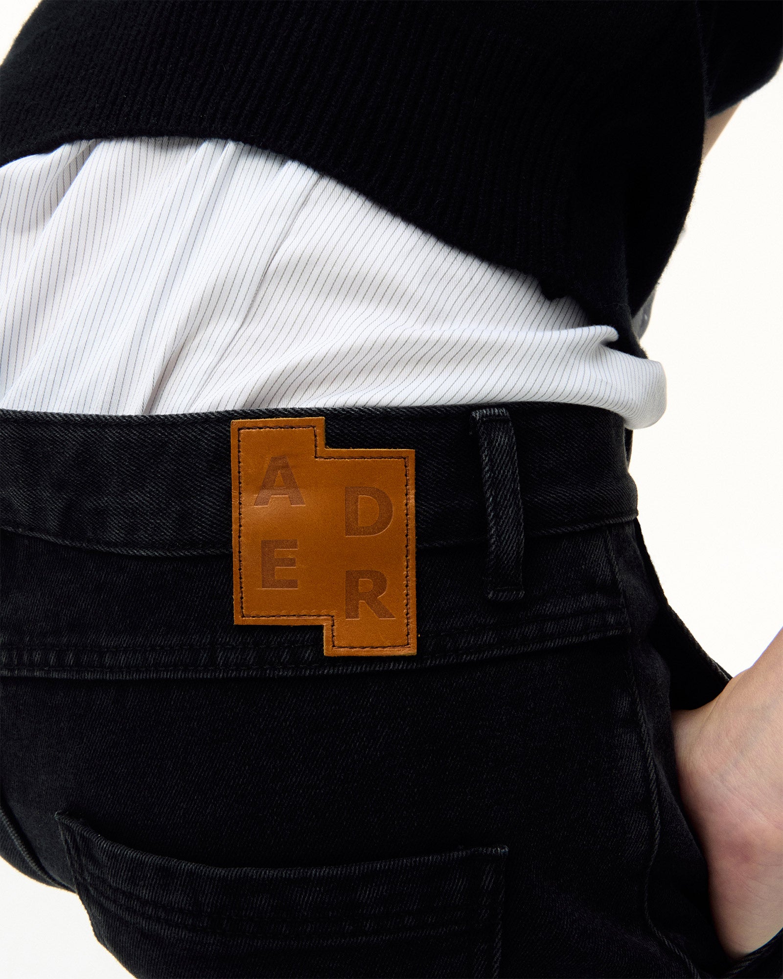 Ader Error・アーダーエラー - デニムパンツ SV TAG JEANS / BLACK