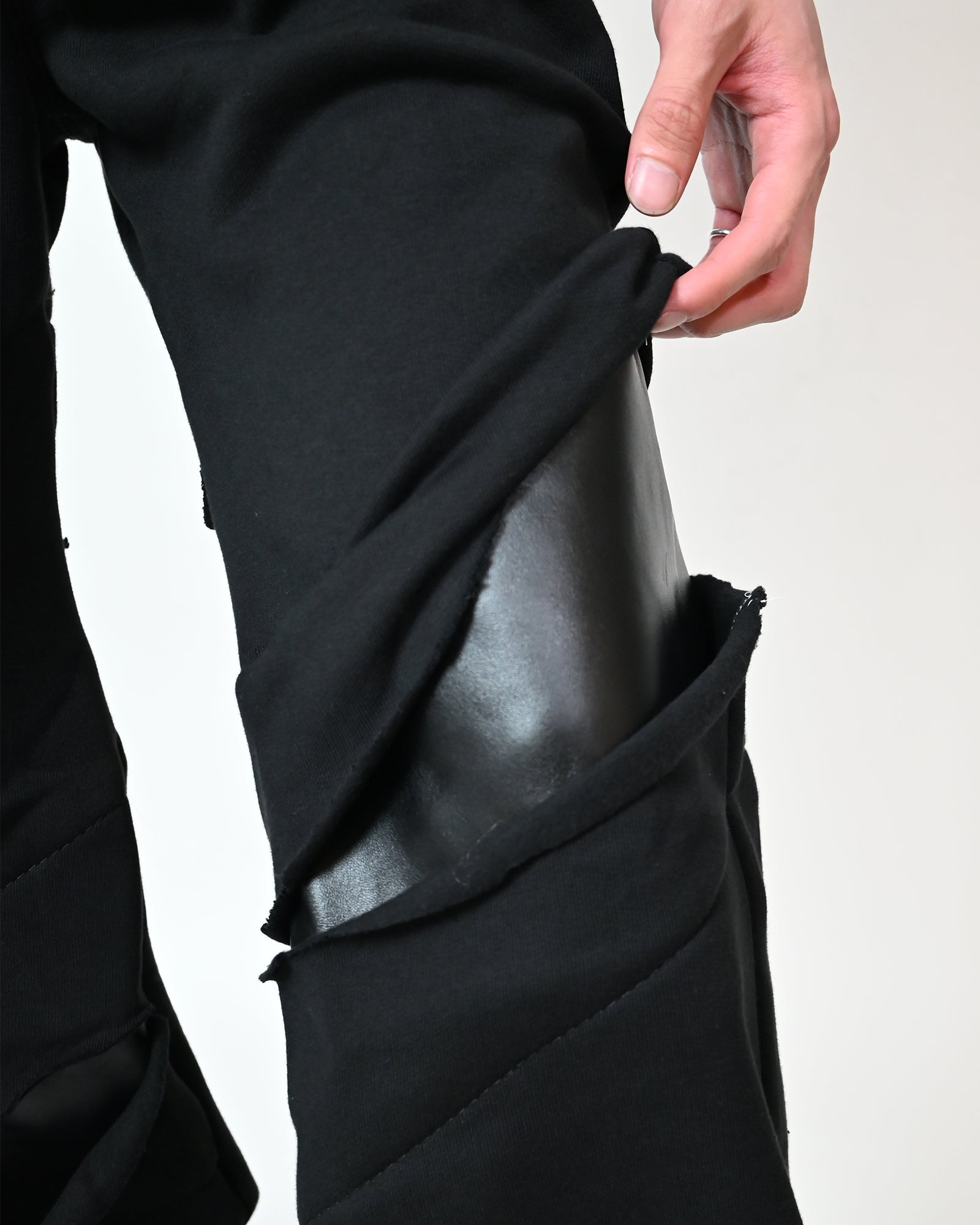 SWAMPGOD・スワンプゴッド - スウェットパンツ WIDE SLASH - SWEATPANT VERSION / BLACK