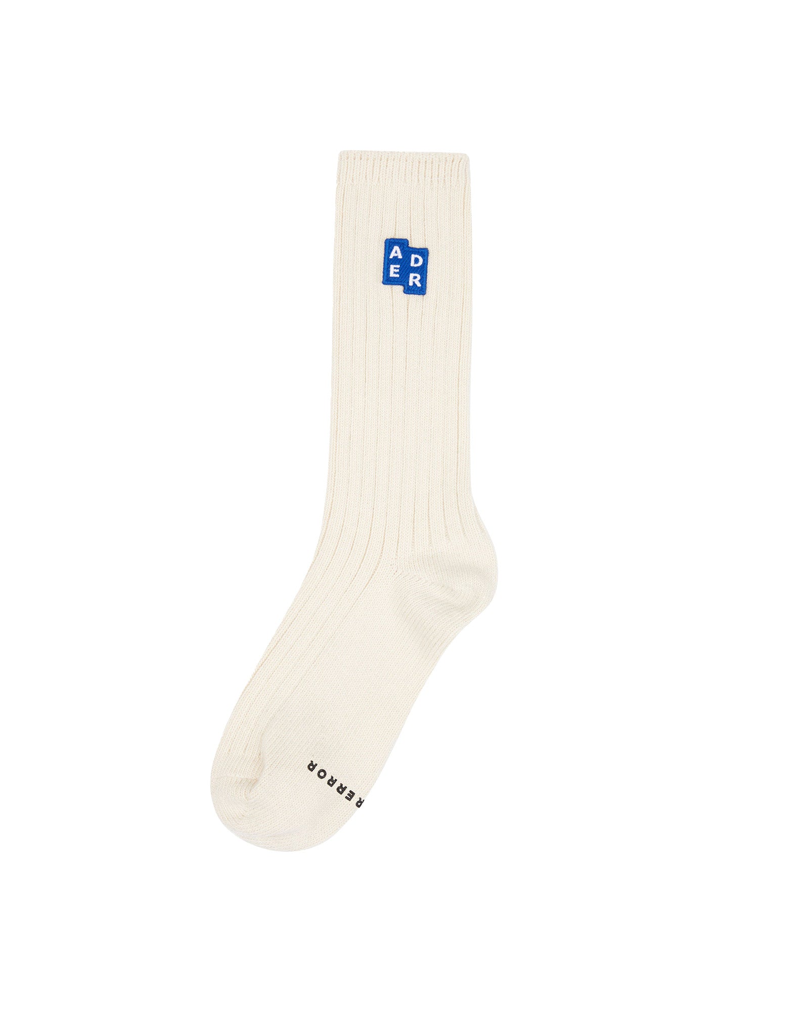 Ader Error・アーダーエラー - ソックス・レッグウェア BL TAG SOCKS 01 / OATMEAL