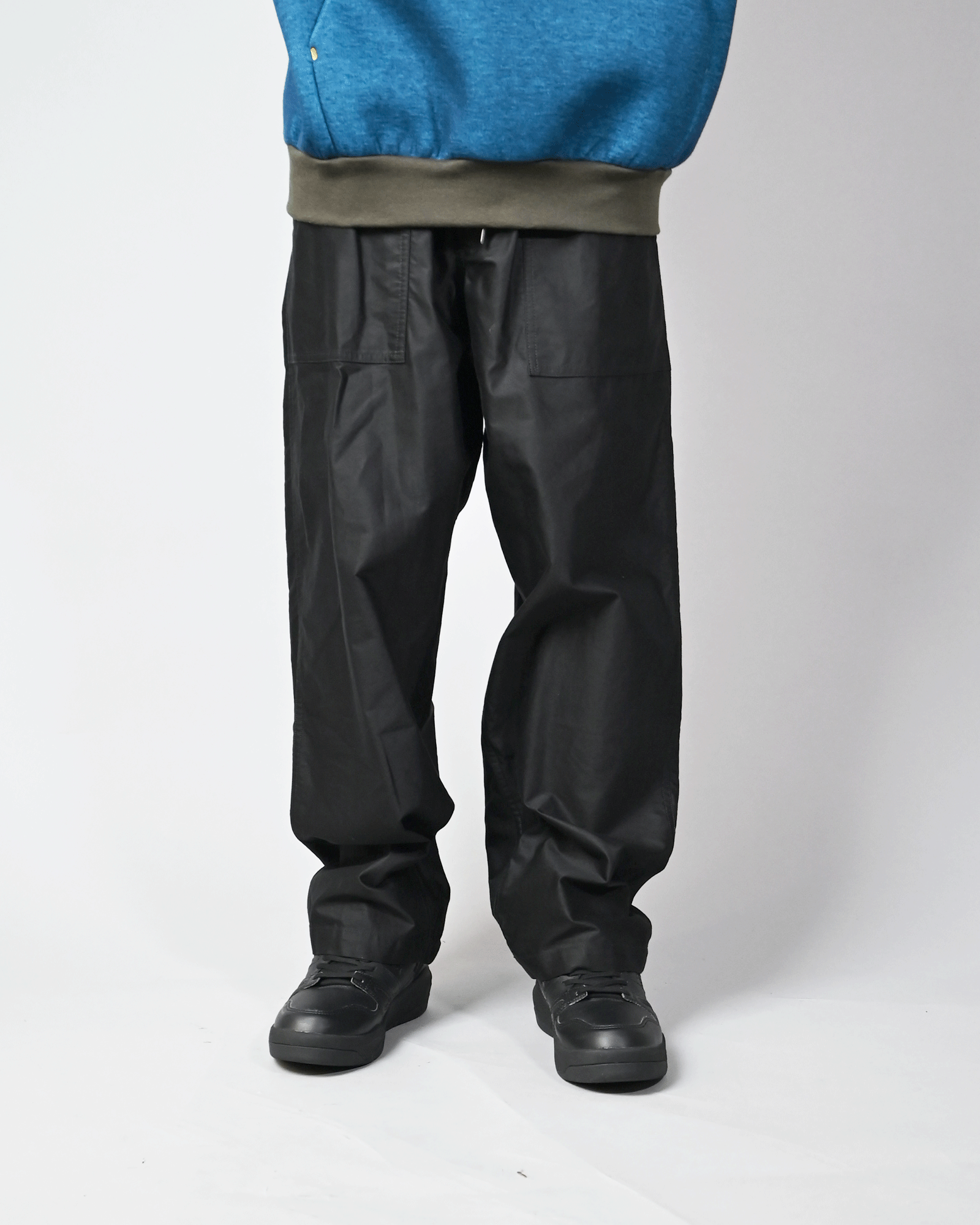 FUMITO GANRYU・フミト ガンリュウ - その他パンツ TAPERED EASY BAKER PANTS / BLACK