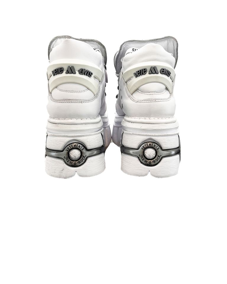 VETEMENTS・ヴェトモン - ローカットスニーカー VETEMENTS x NEW ROCK PLATFORM SNEAKER / WHITE