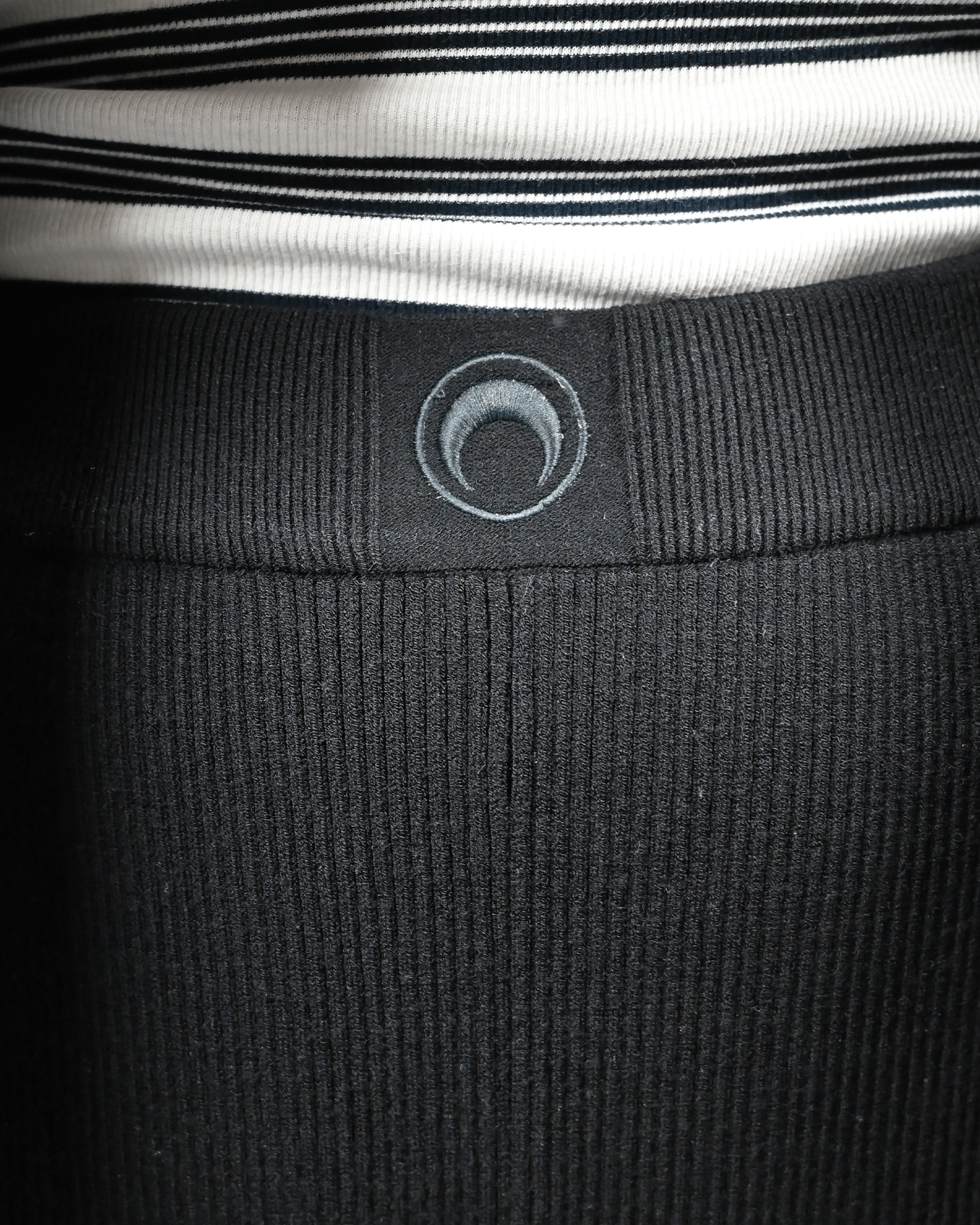 Marine Serre・マリーン・セル - その他パンツ MOON JEWELRY KNIT WIDE LEG PANTS / BLACK